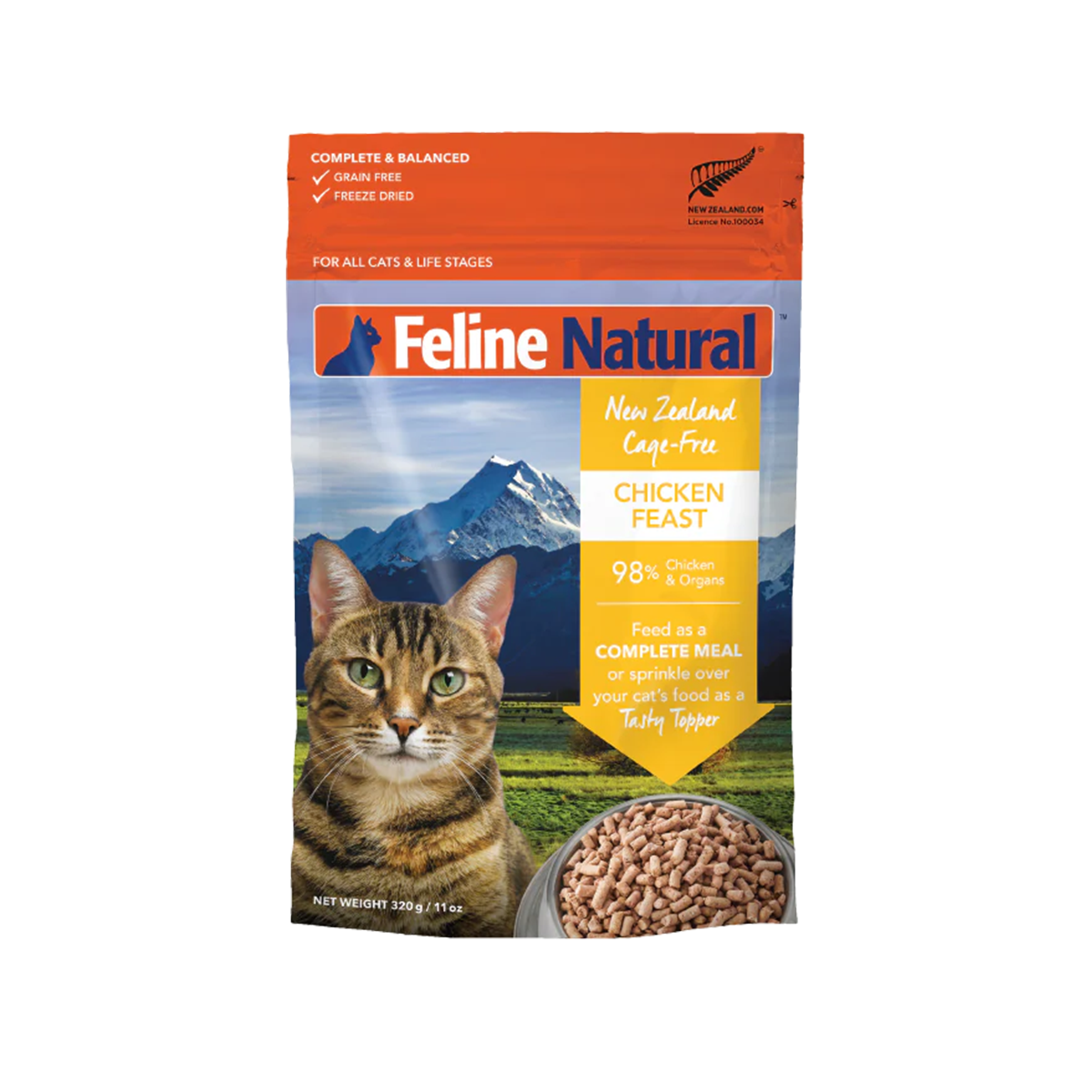 Feline Natural Freeze-Dried Cat Food - Chicken