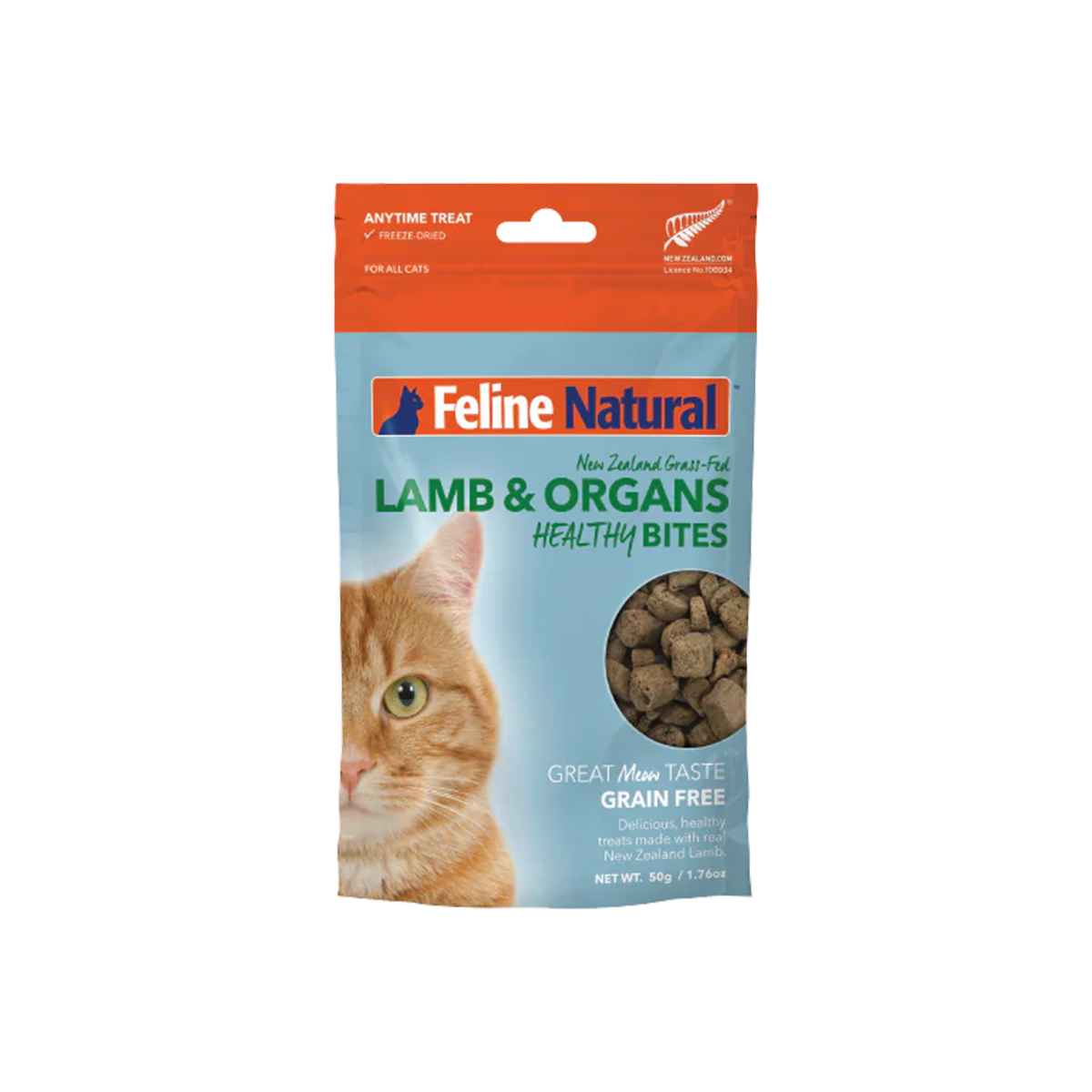 Feline Natural Freeze-Dried Healthy Bites Cat Treats - Lamb