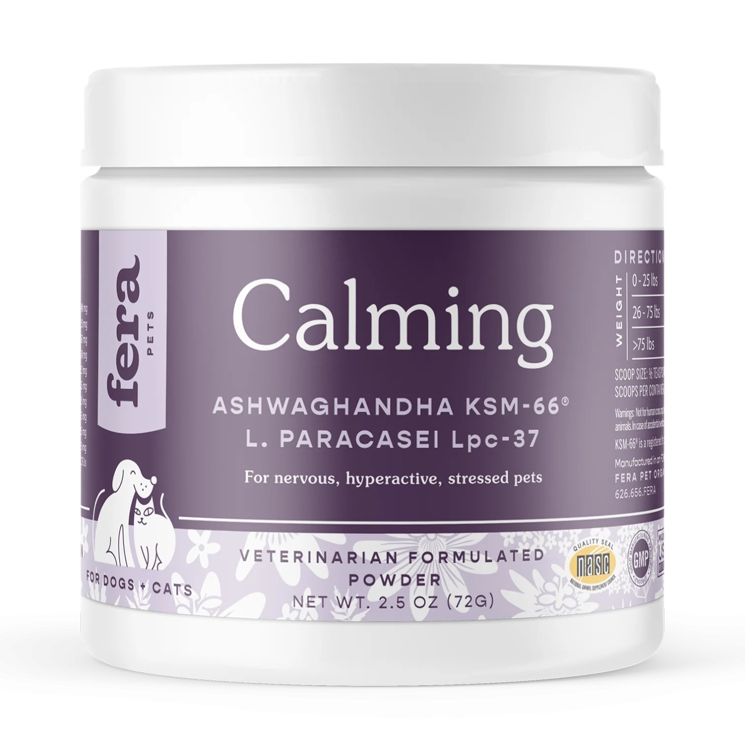 Fera Pet Organics Calming Support For Cat and Dog Food Topper