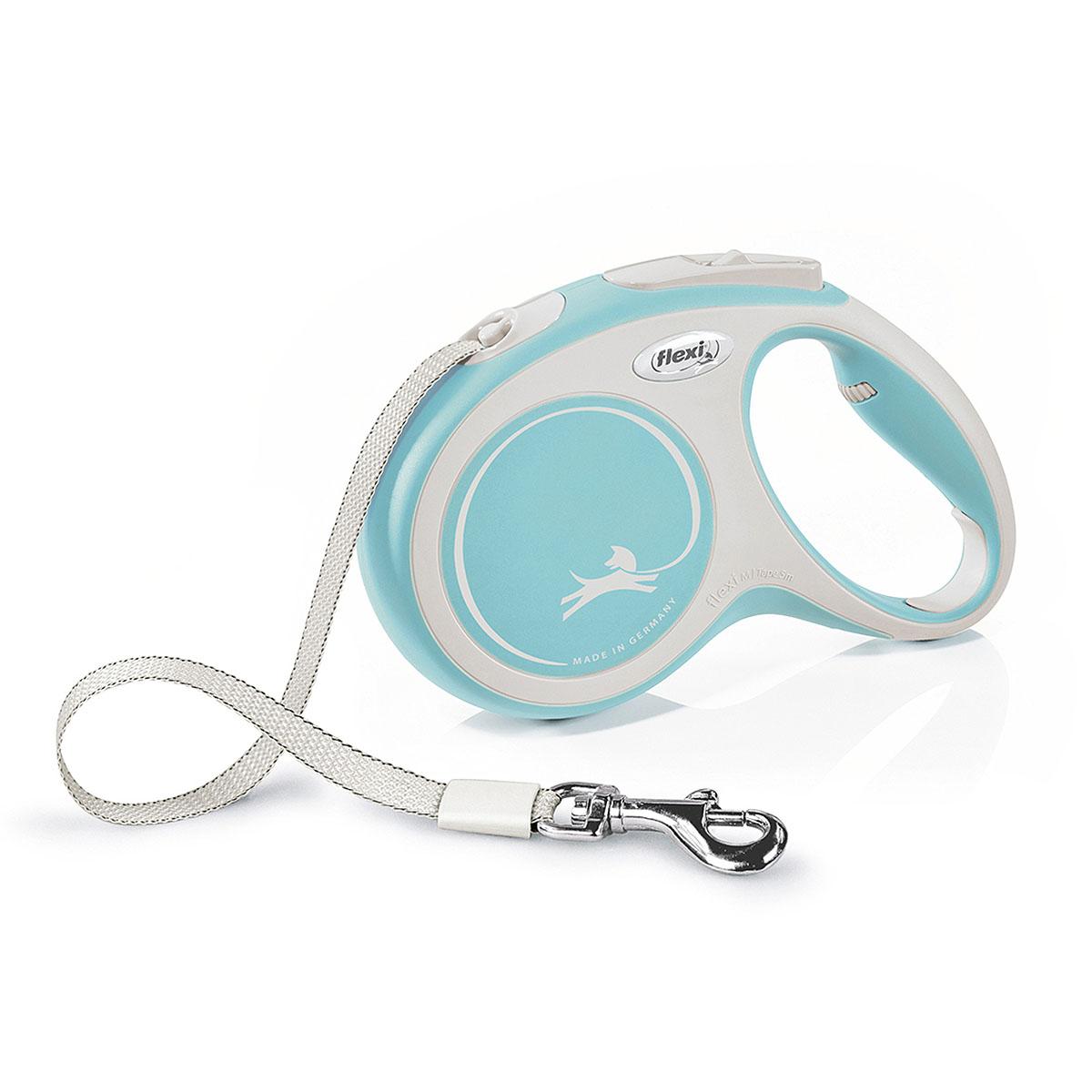Flexi Comfort Tape Retractable Dog Leash - Blue