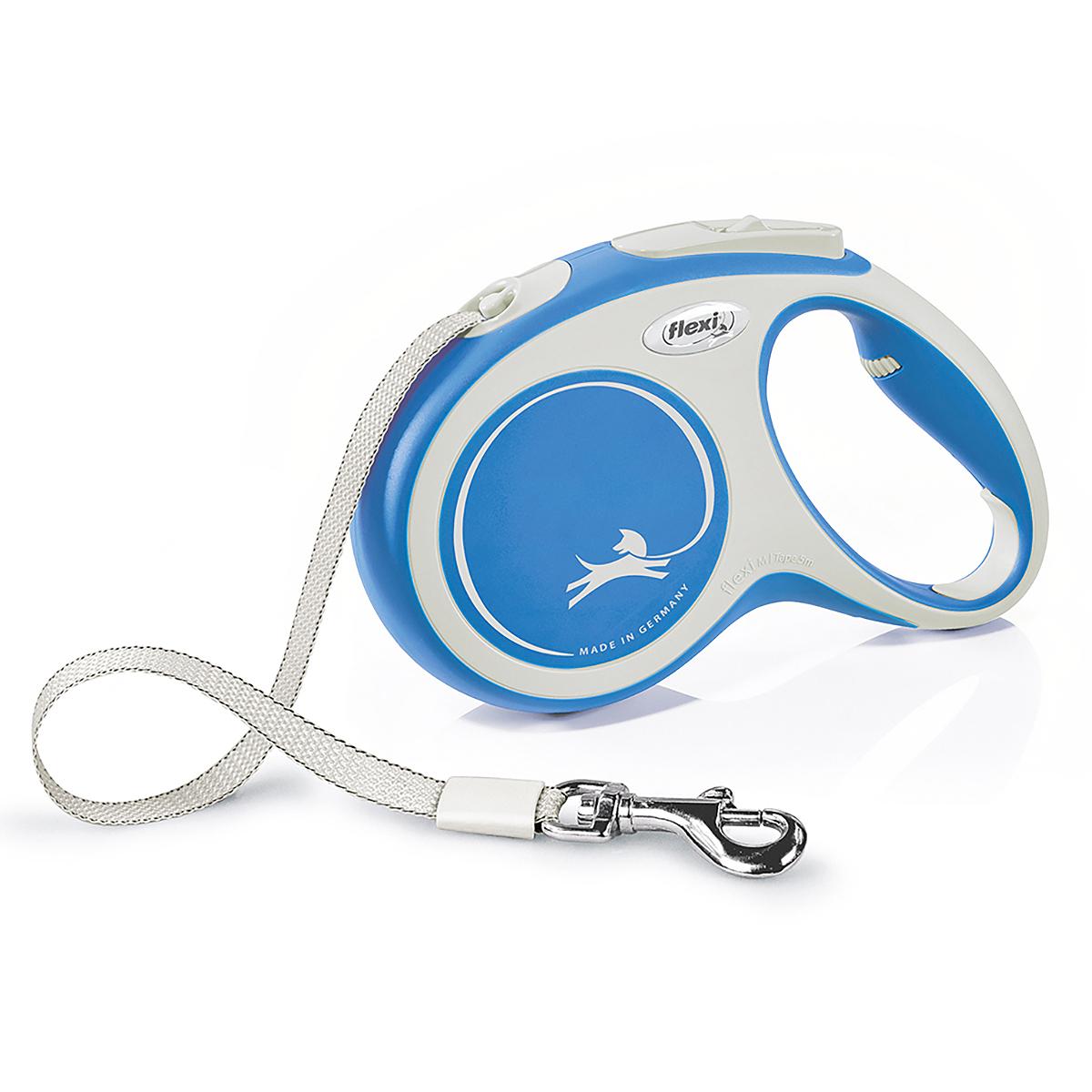 Flexi Comfort Tape Retractable Dog Leash - Royal Blue