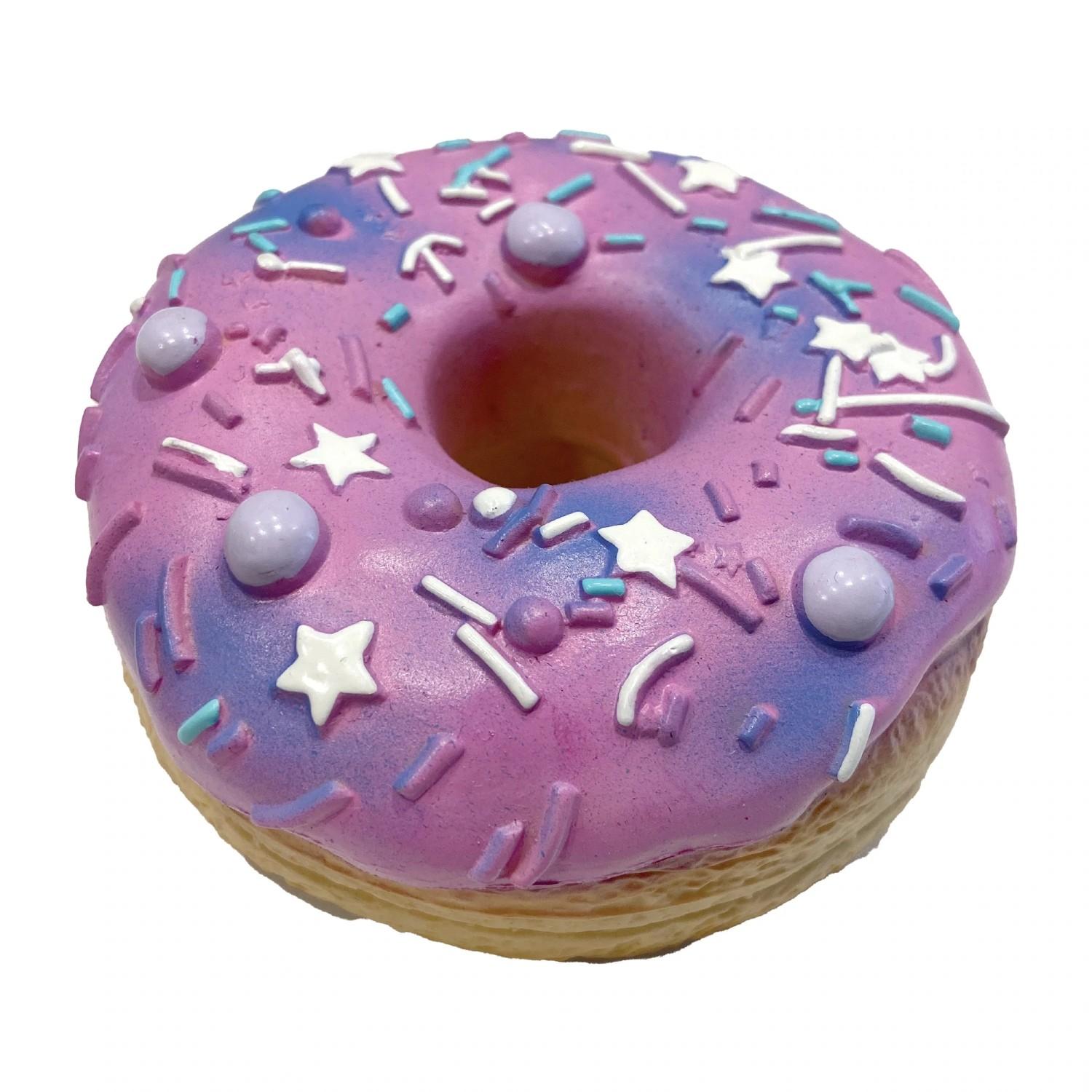 foufou Dog Donut Chew Latex Dog Toy - Galaxy