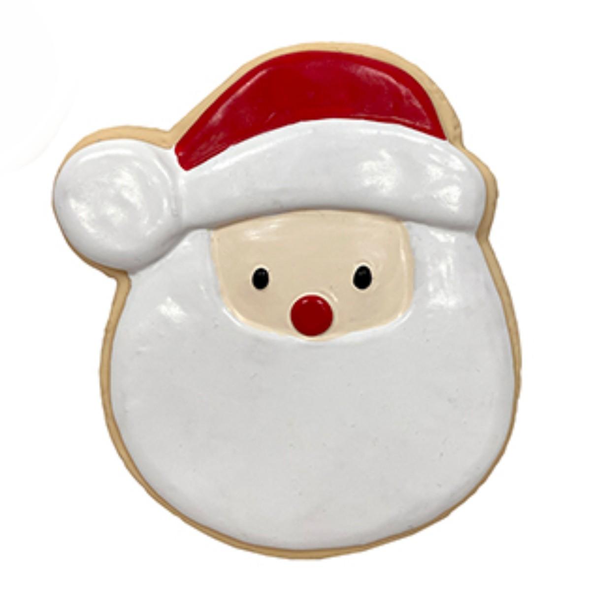 foufou Dog Holiday Sugar Cookie Chew Latex Dog Toy - Santa