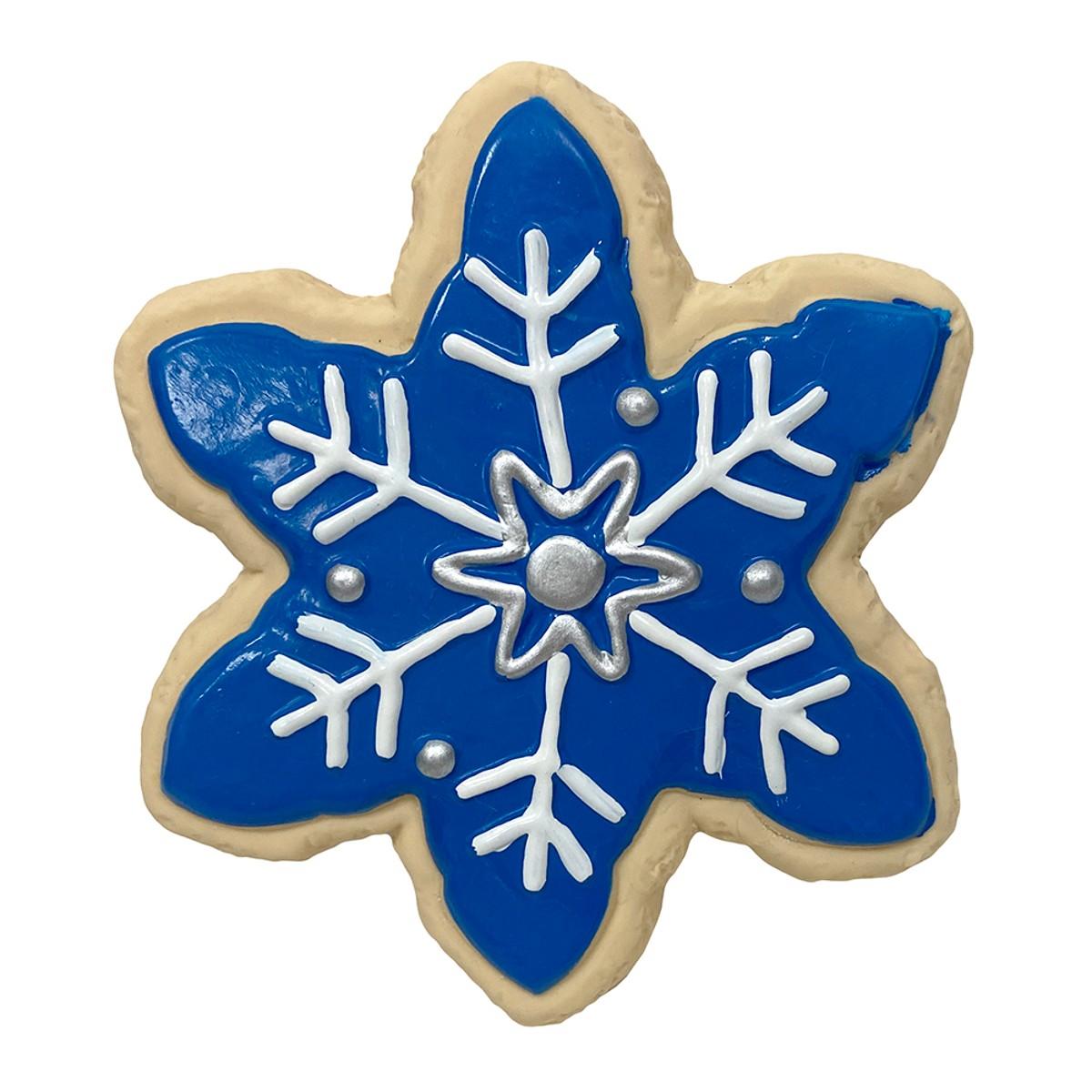 foufou Dog Holiday Sugar Cookie Chew Latex Dog Toy - Snowflake
