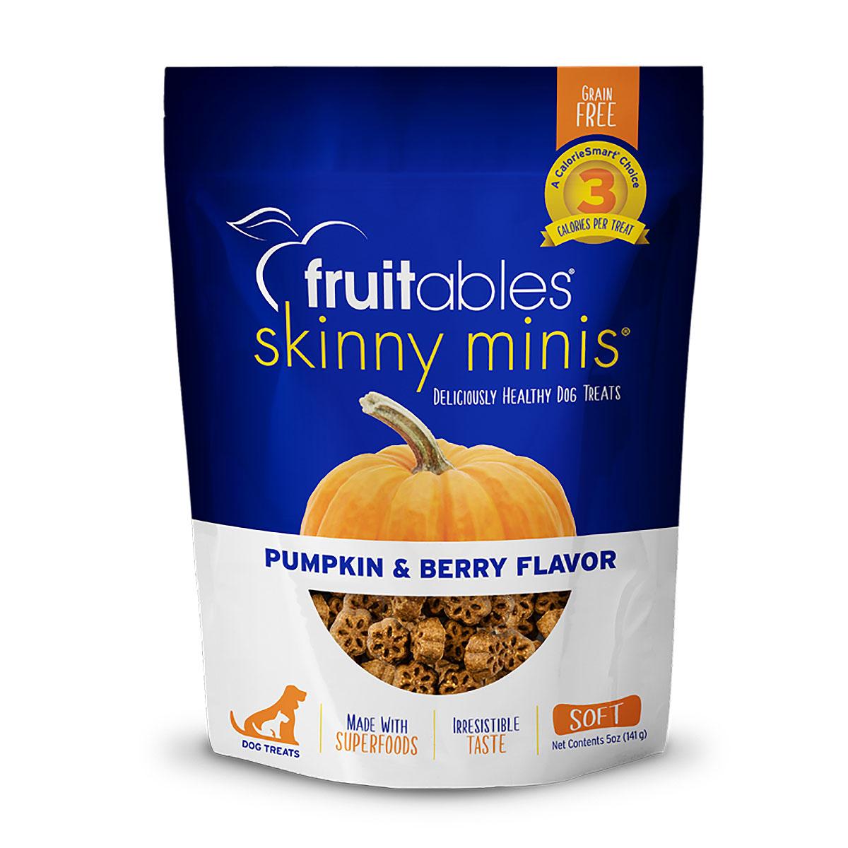 Fruitables Skinny Minis Dog Treats - Pumpkin/Berry