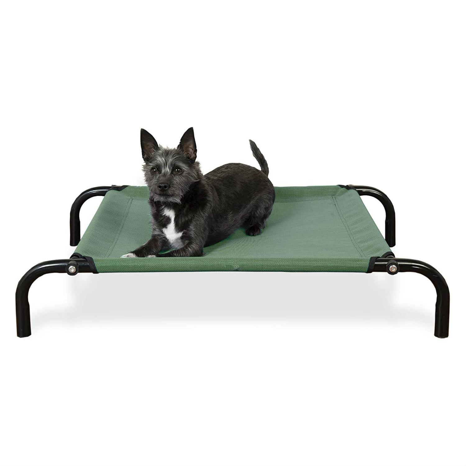 Furhaven Elevated Reinforced Cot Dog Bed Fo... BaxterBoo
