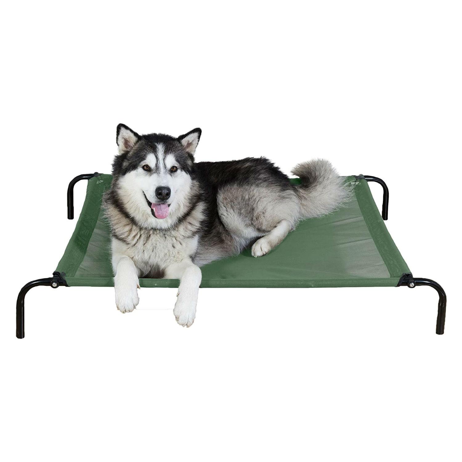 Furhaven Elevated Reinforced Cot Dog Bed Fo... BaxterBoo
