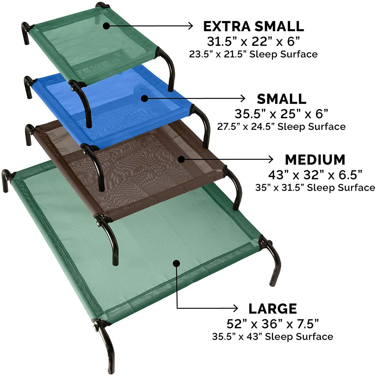 Furhaven Elevated Reinforced Cot Dog Bed De... BaxterBoo