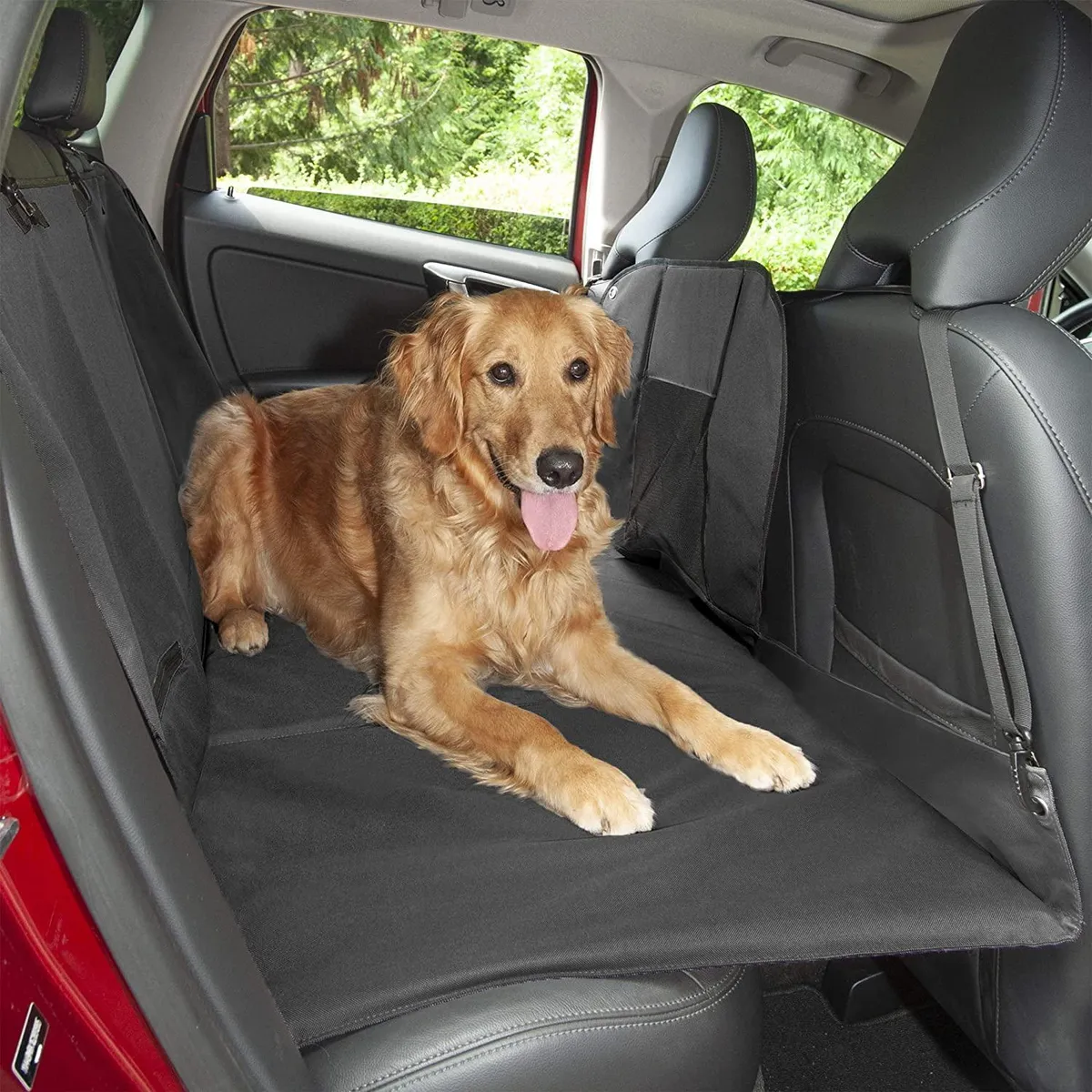 Furhaven Heavy-Duty Dog Back Seat Cover - Gray