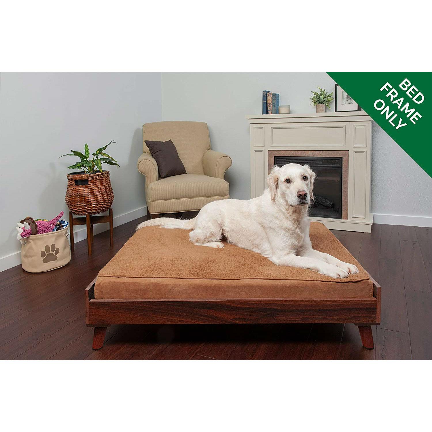 Furhaven Mid Century Modern Dog Bed Frame - W... | BaxterBoo