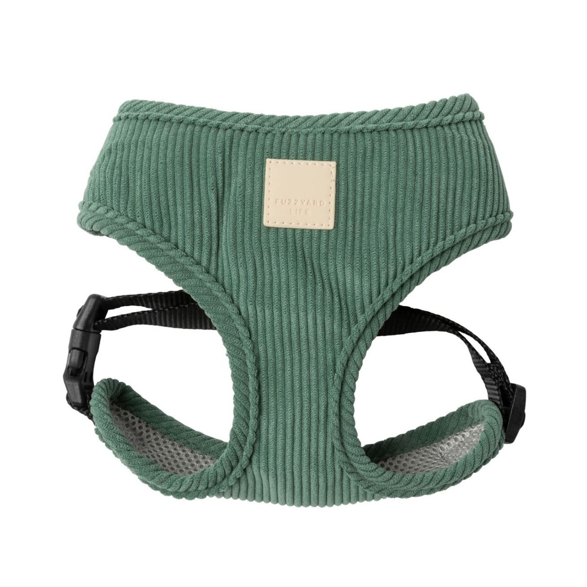 FuzzYard Life Corduroy Basic Dog Harness - Myrtle Green