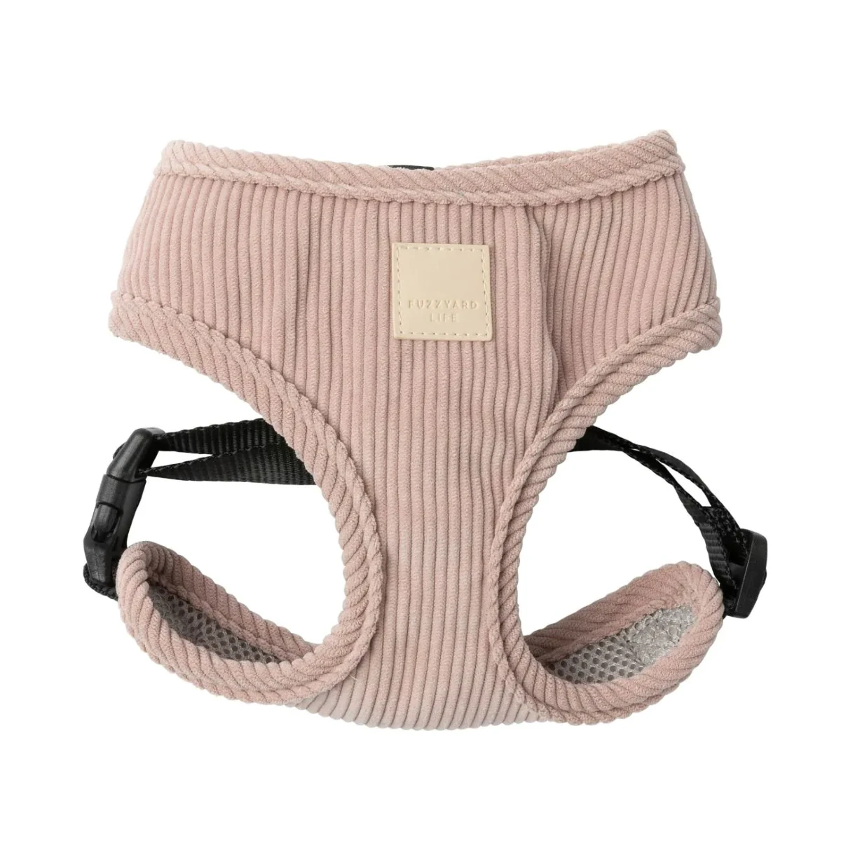 FuzzYard Life Corduroy Basic Dog Harness - Soft Blush