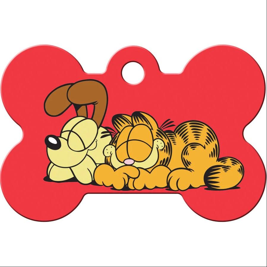 Garfield & Odie Bone Large Engravable Pet I.D. Tag