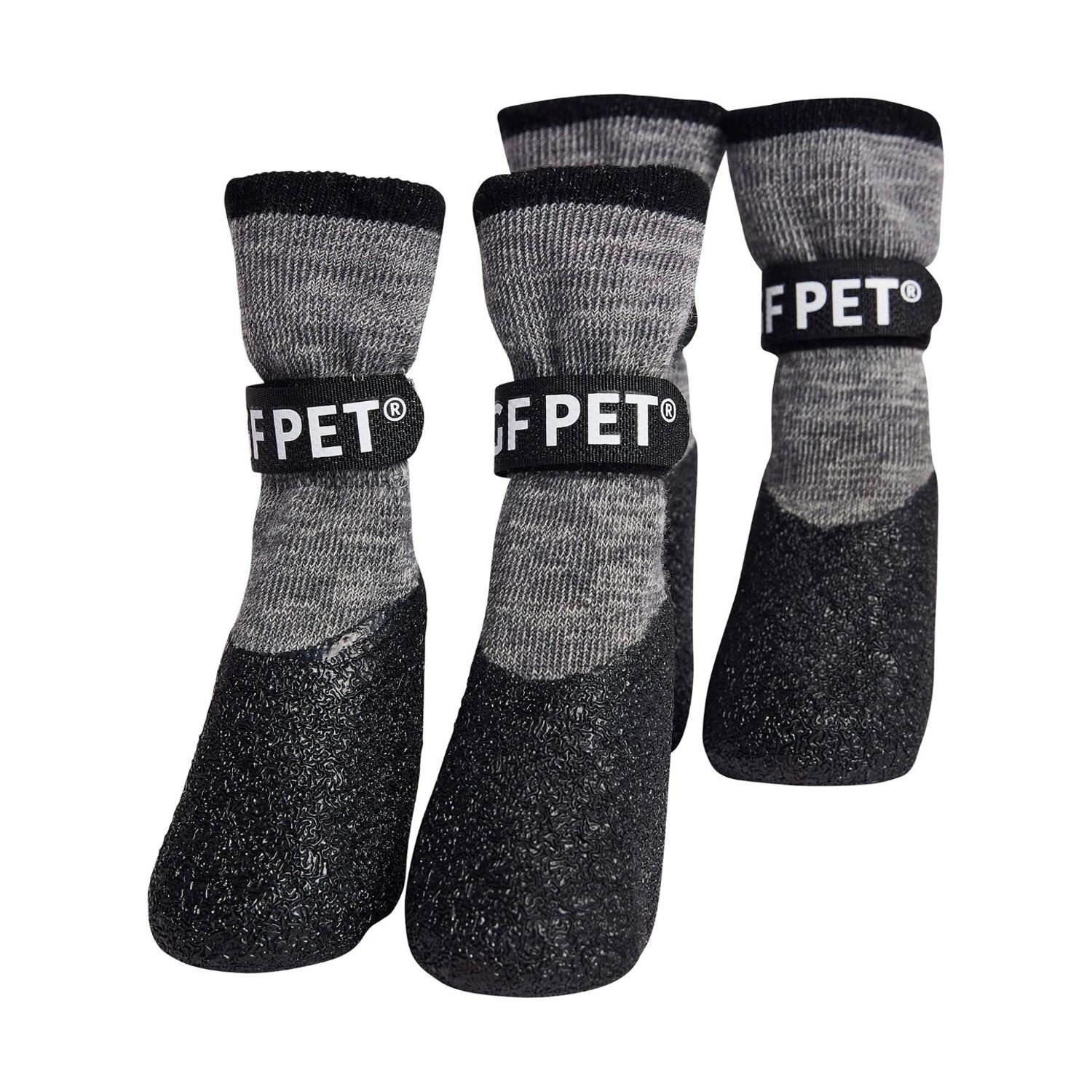 GF Pet All-Terrain Dog Boots with Built-in Sock - Charcoal