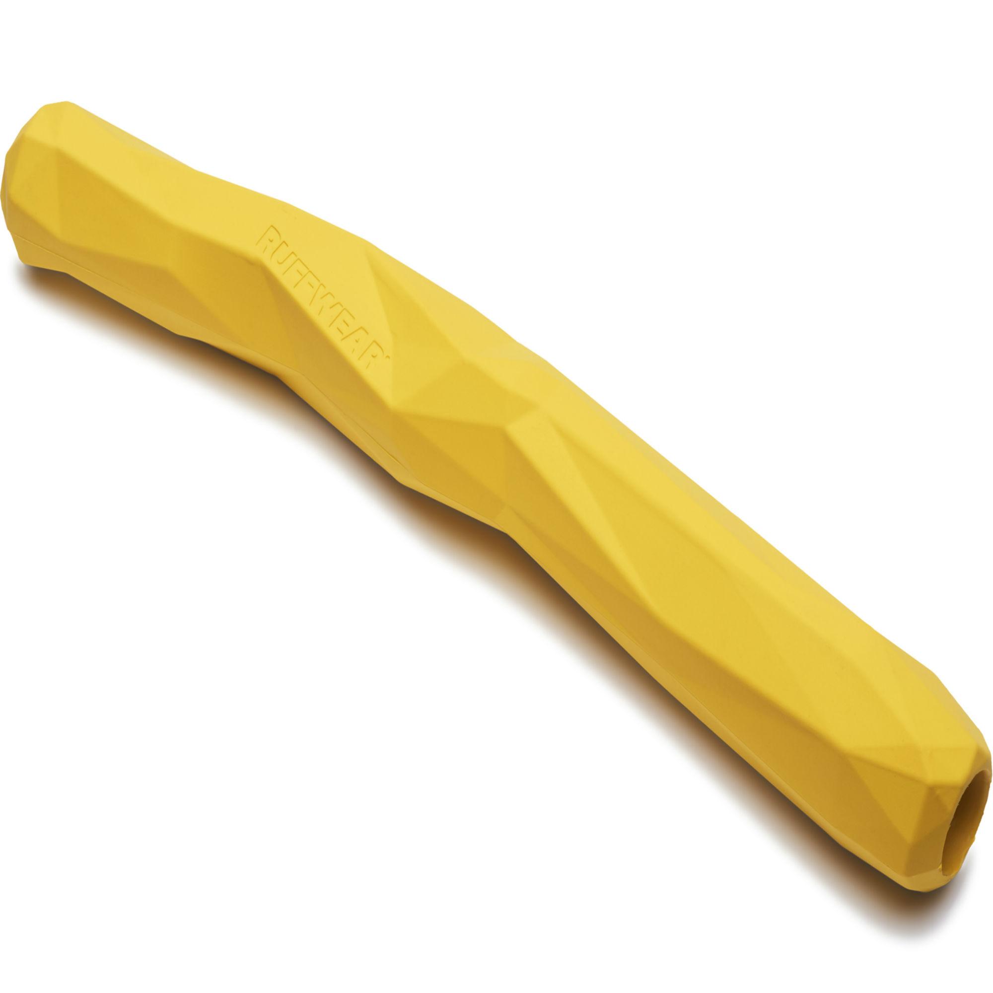 Gnawt-a-Stick Rubber Dog Toy by Ruffwear - Dandelion Yellow