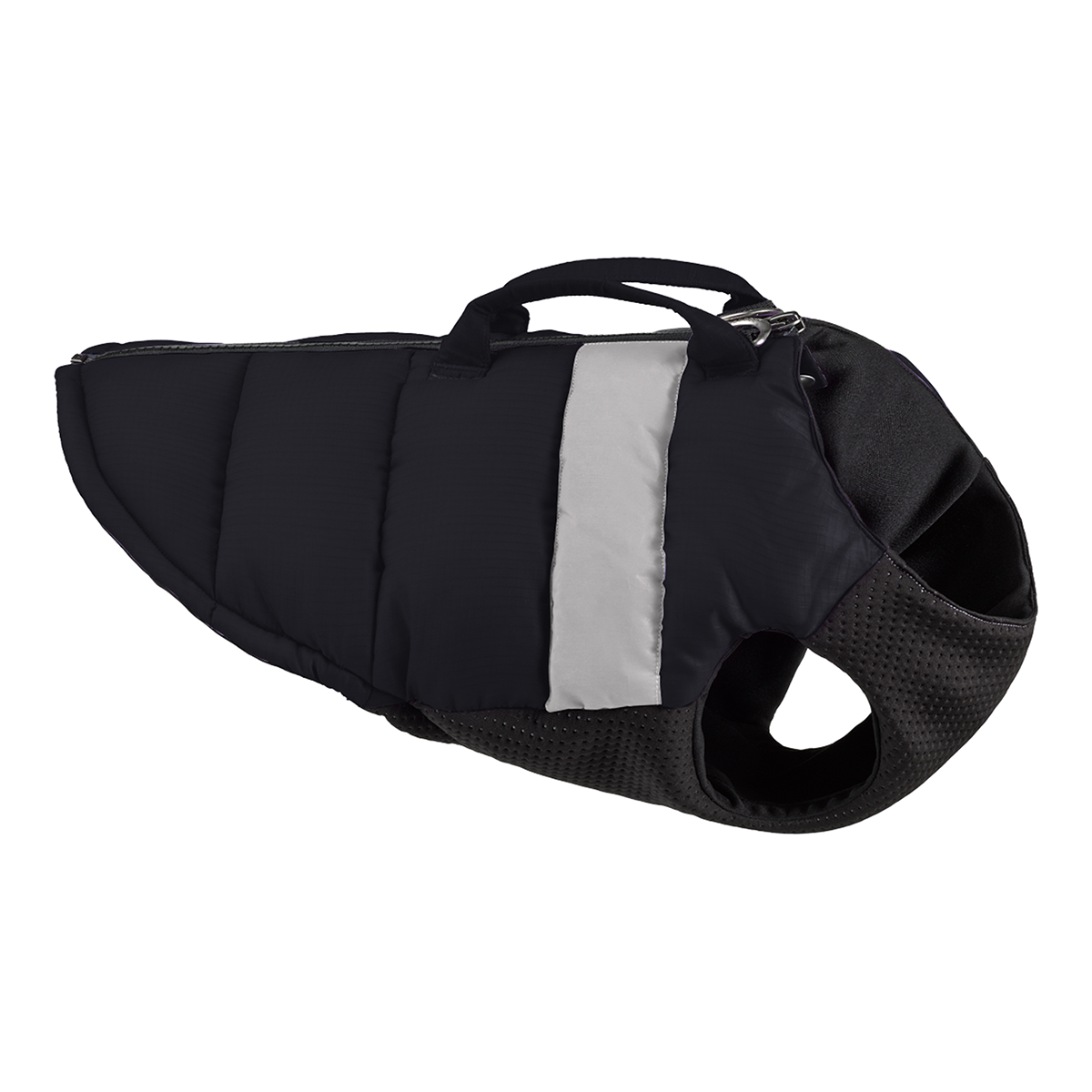 Gooby Bomber Padded Lift Dog Vest - Black