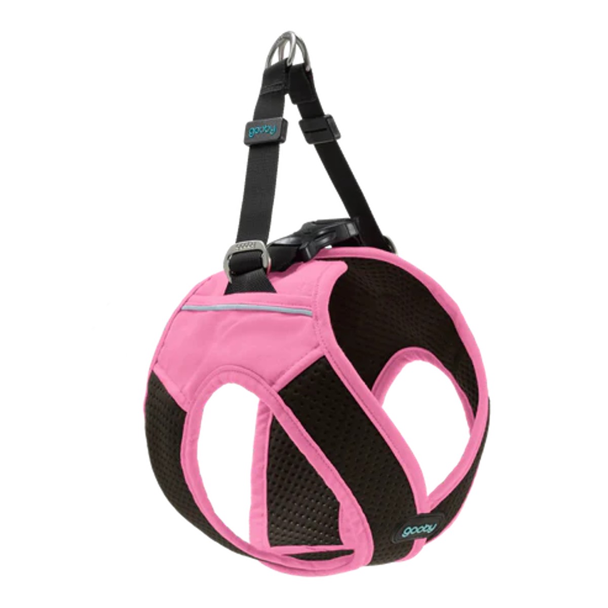 Gooby Escape Free Easy Fit X Dog Harness - Flamingo Pink