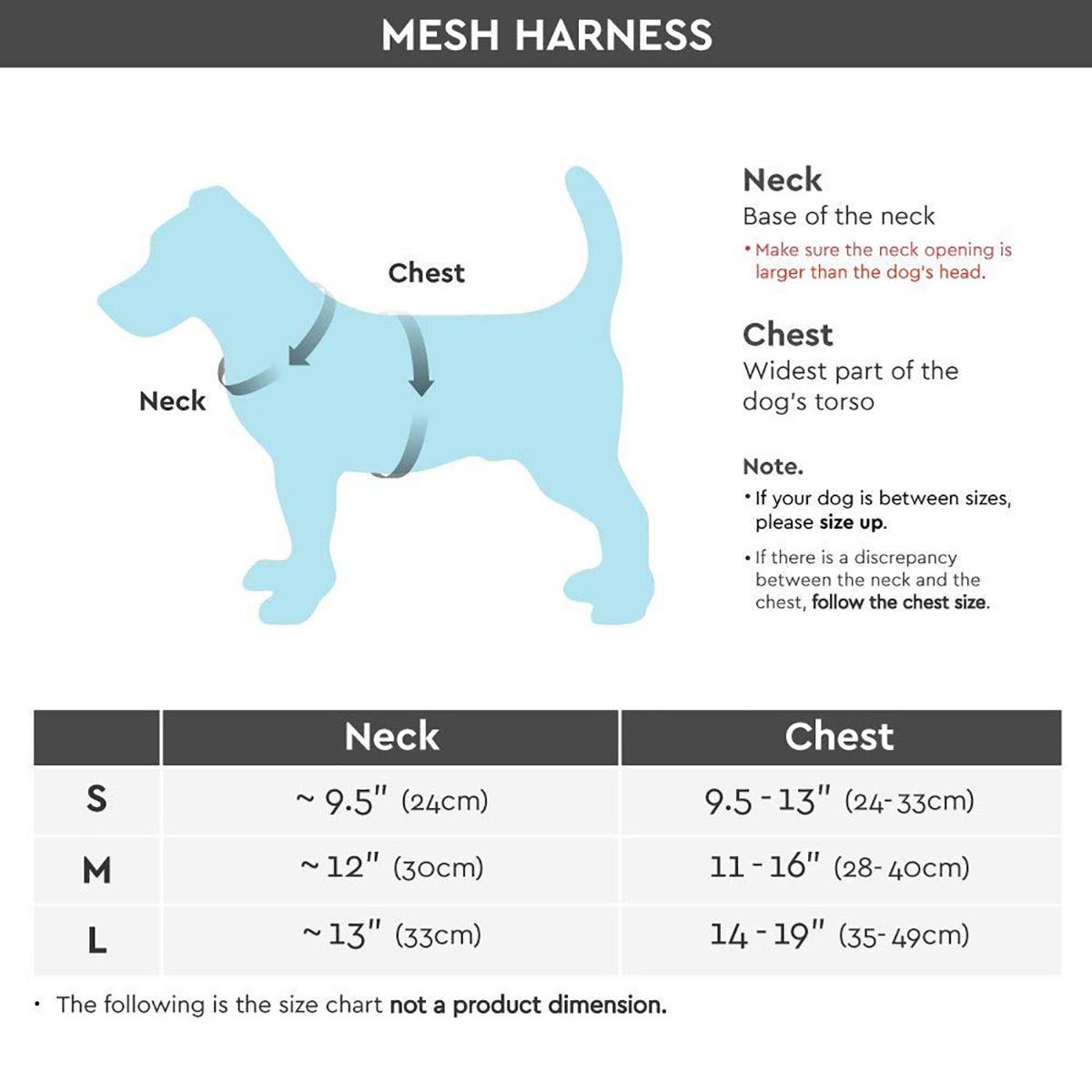 Gooby Soft Mesh Dog Harness - Blue | BaxterBoo
