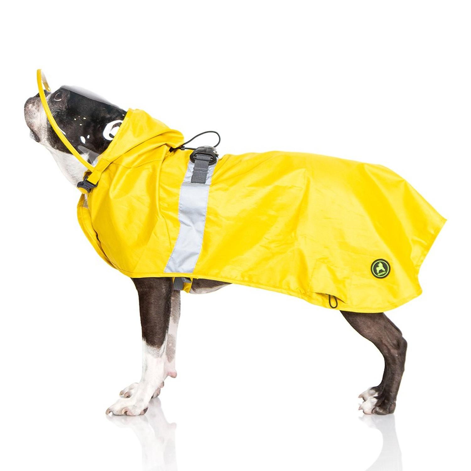 Gooby Step-In V2 Dog Raincoat - Yellow