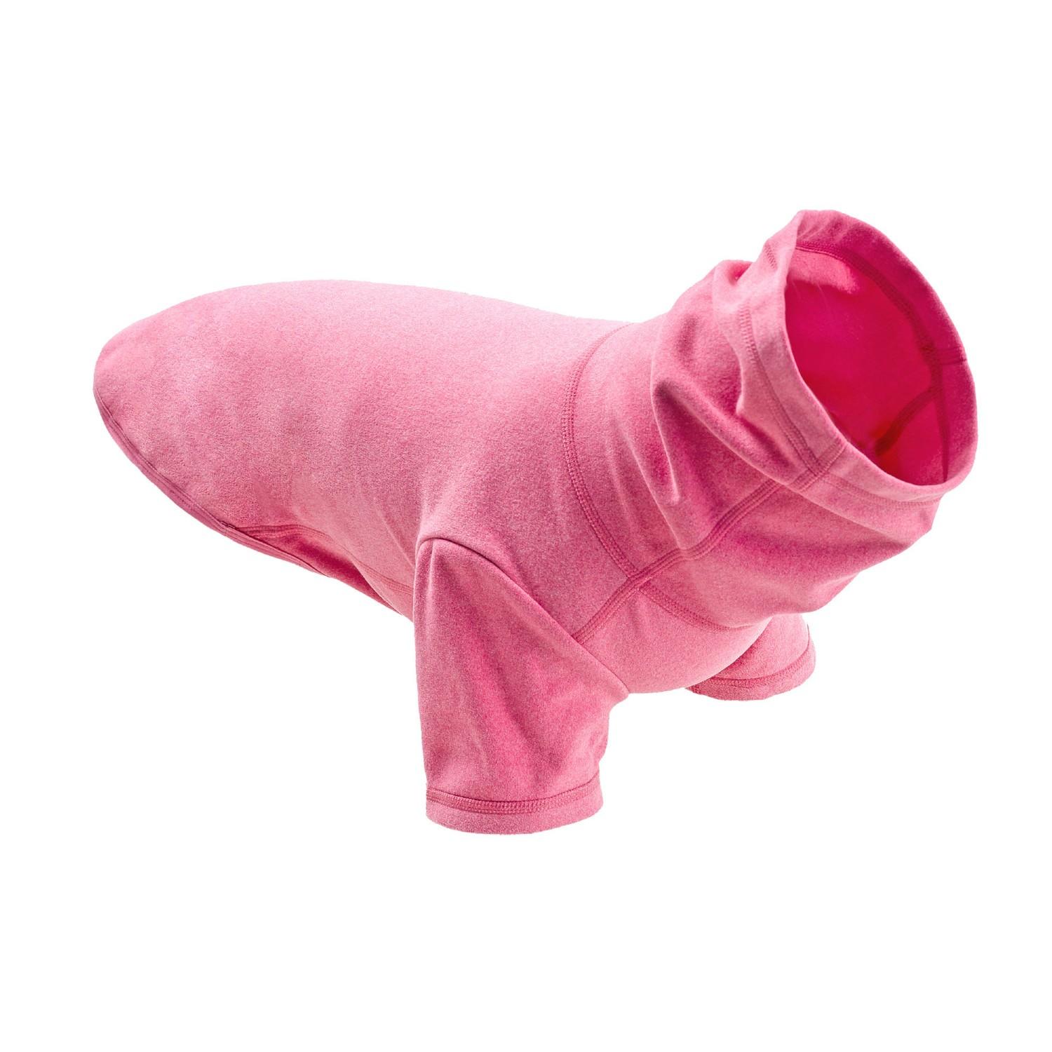 Gooby Turtle Neck Microfiber Stretch Fleece Dog Shirt - Hot Pink