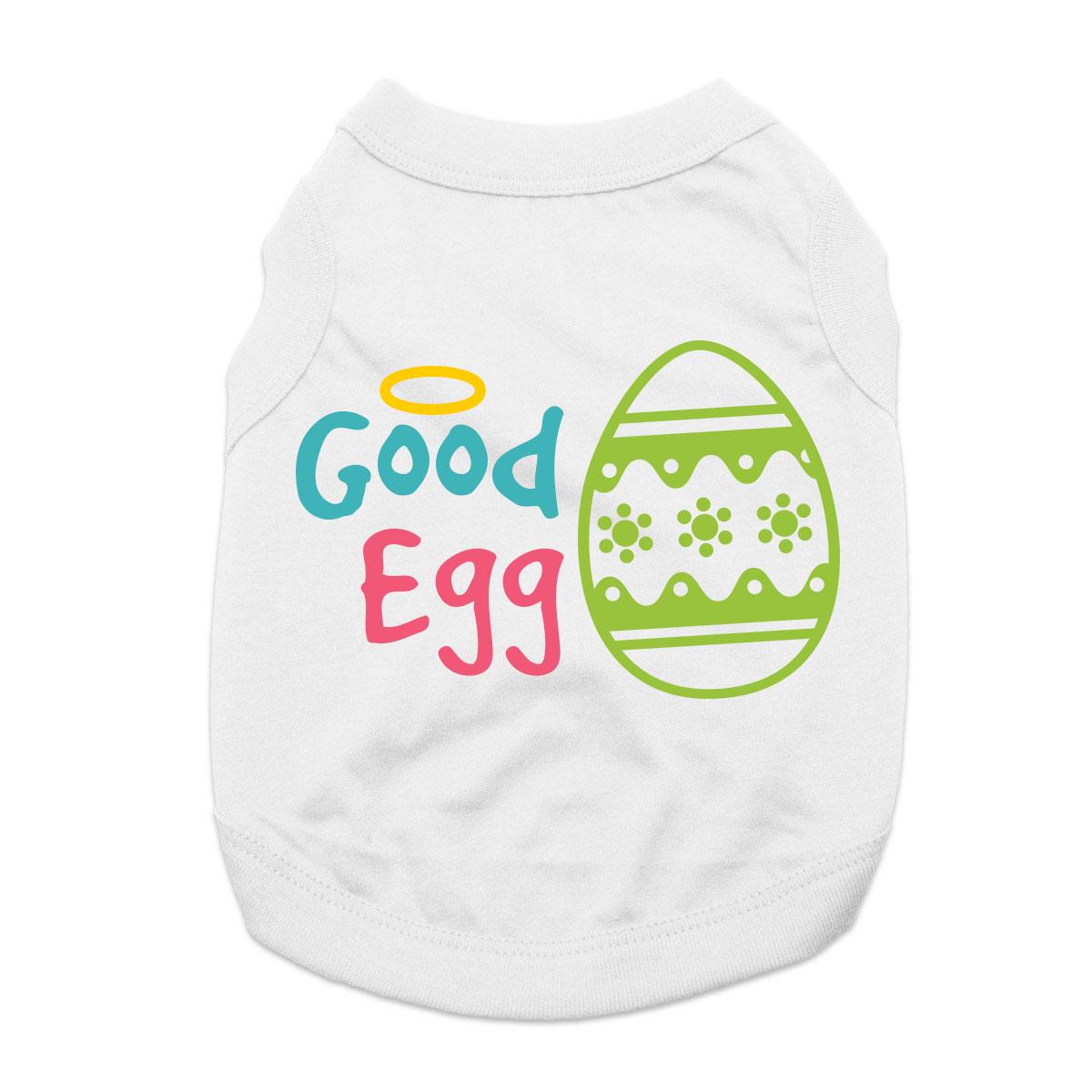 Good Egg Dog Shirt - White