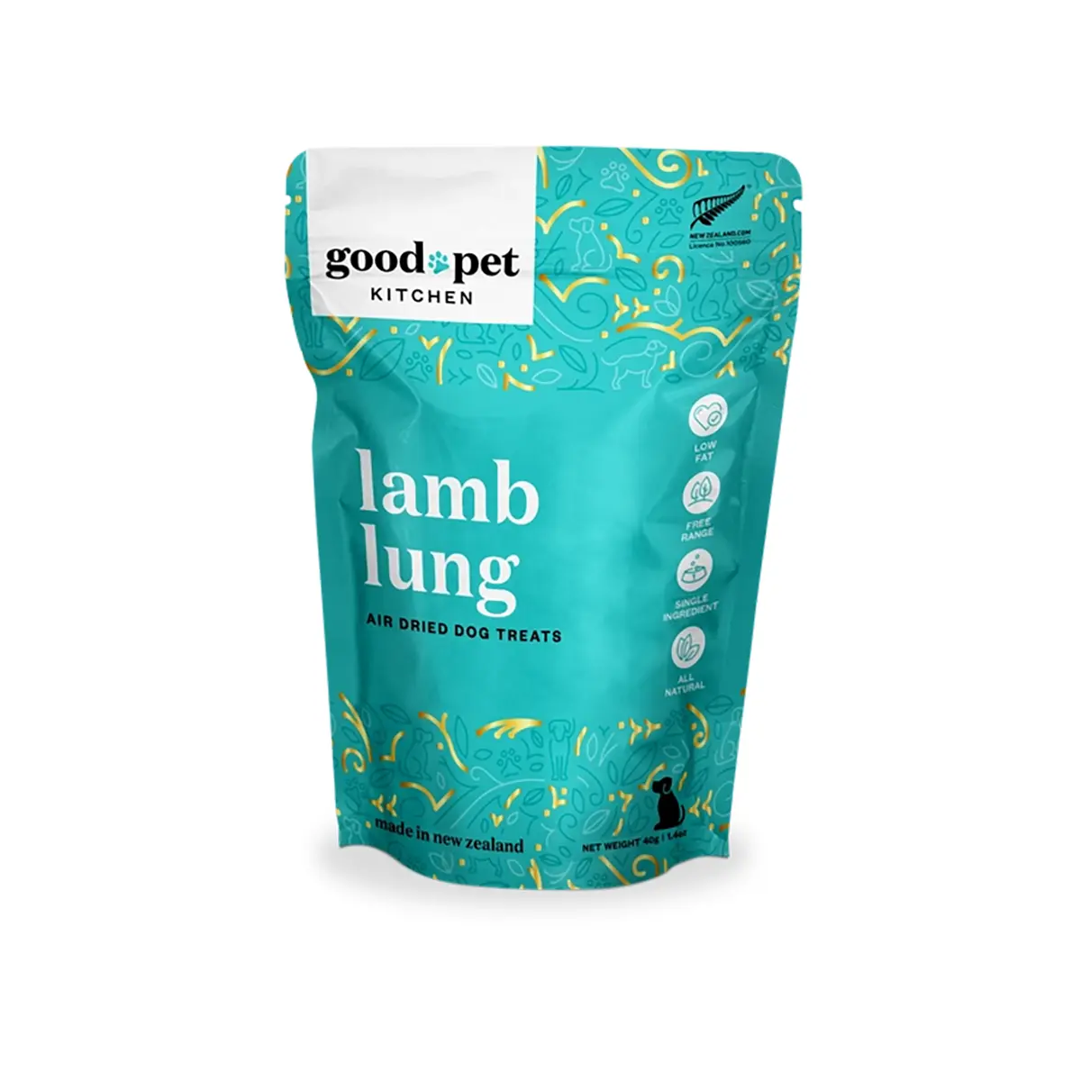 Good Pet Kitchen Air Dried Dog Treats - Lamb Lung