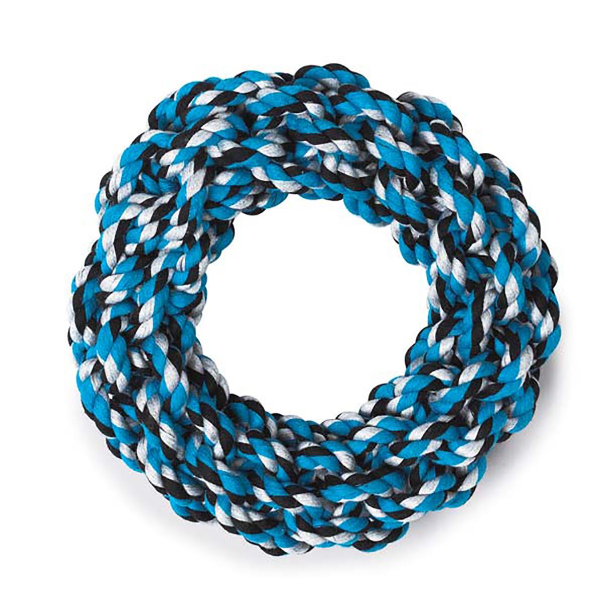 Grriggles Rope Ring Dog Toy - Blue | BaxterBoo