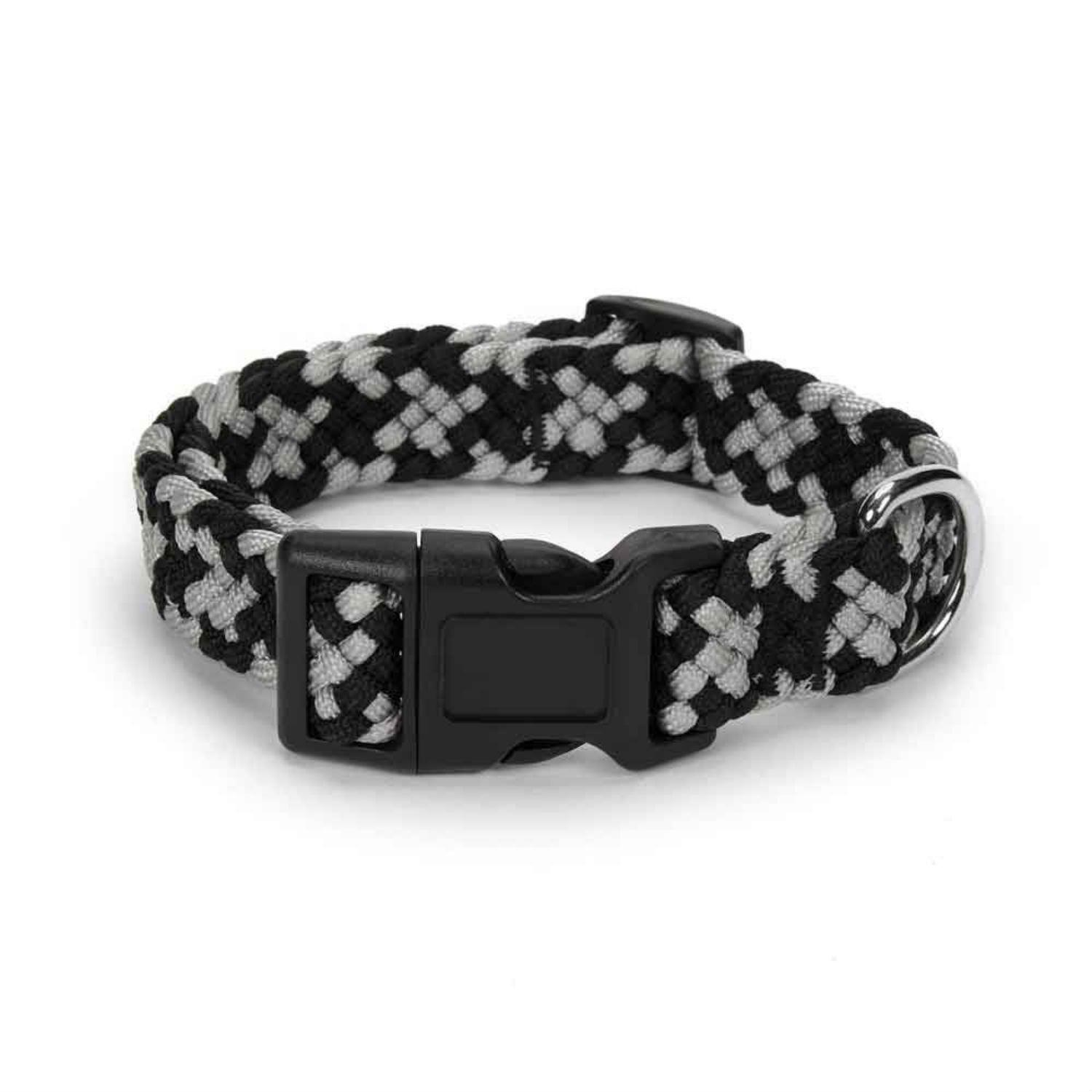 Guardian Gear Braided Rope Dog Collar - Black