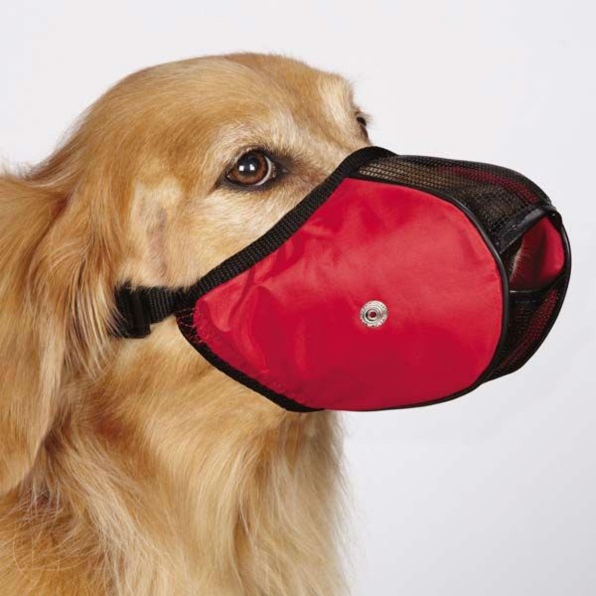 Guardian Gear Fabric Mesh Dog Muzzles - Red