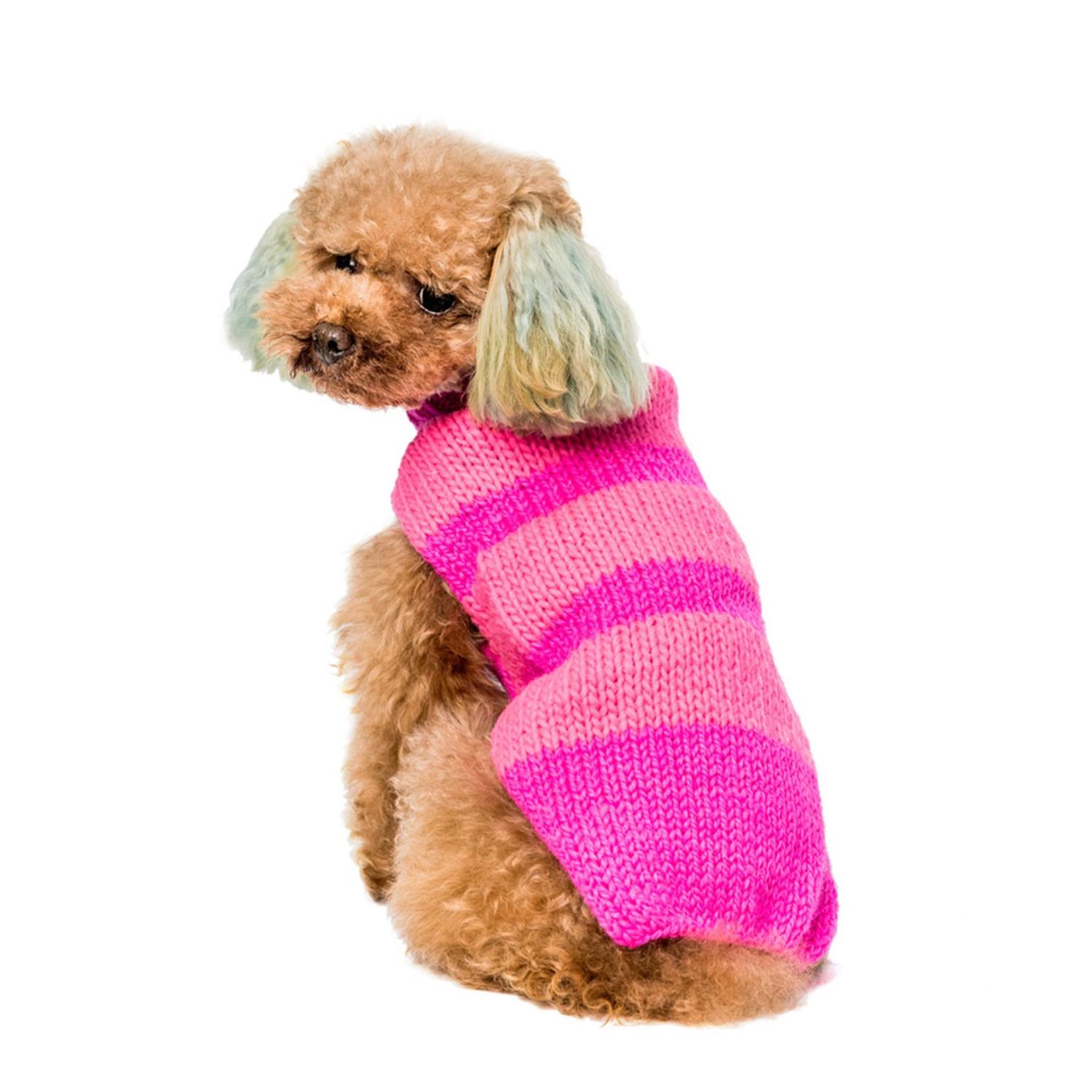 Game of Bones Alpaca Dog Sweater- Pink
