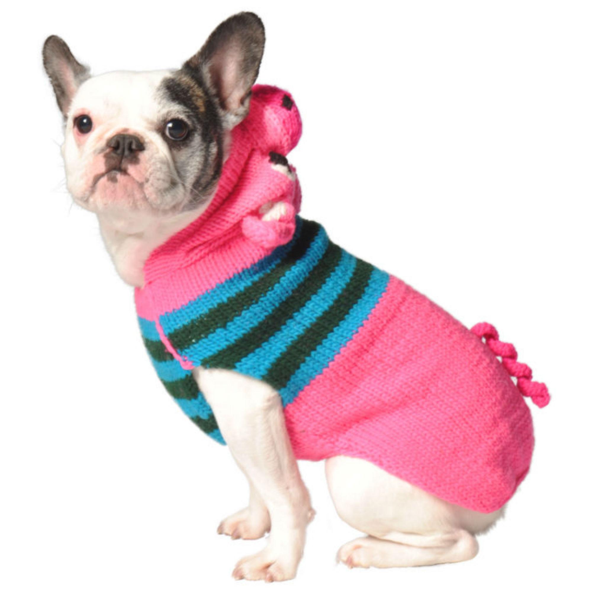 Chilly Dog Handmade Pig Hooded Wool Dog Sweater