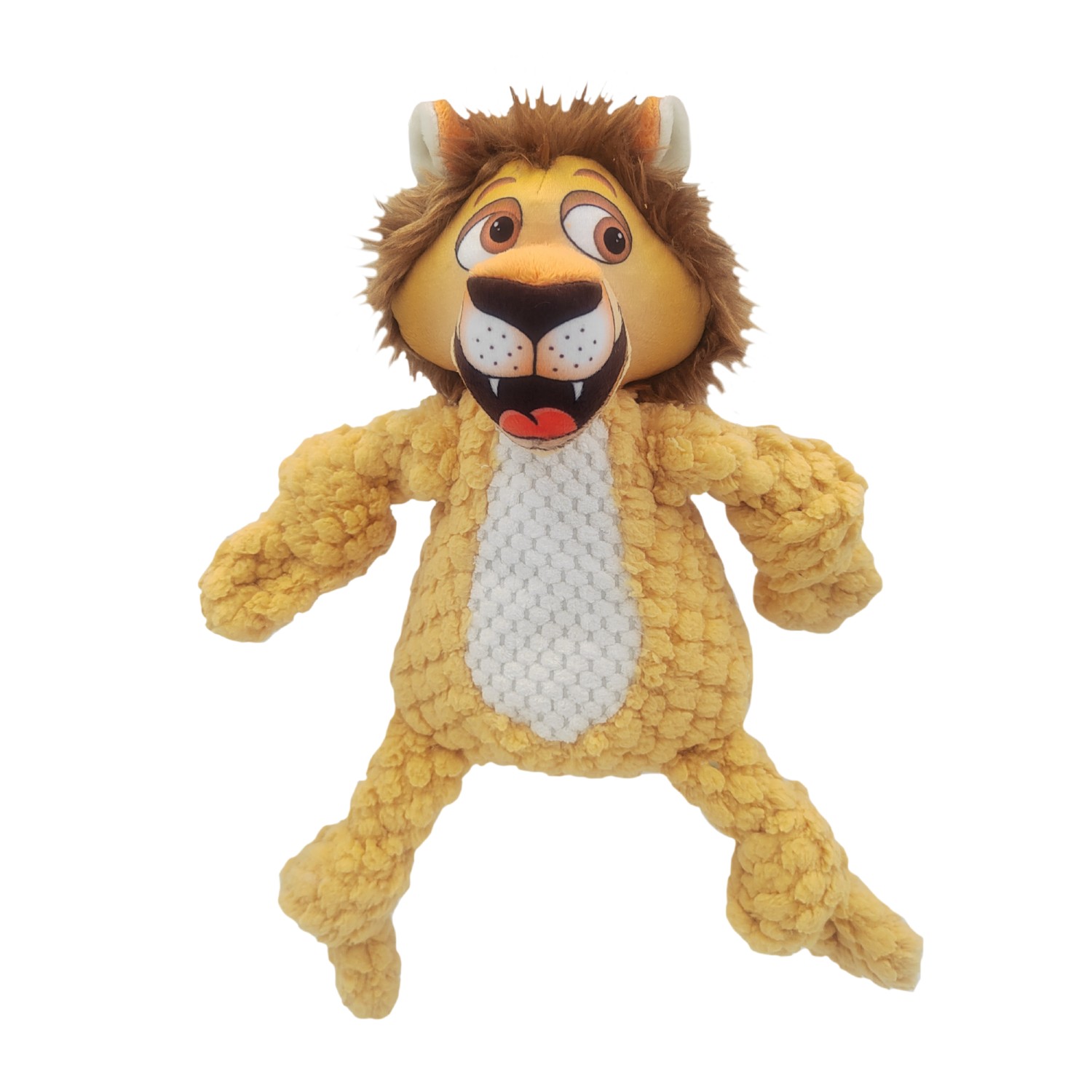 Happy Tails Woolies Plush Dog Toy - Lion