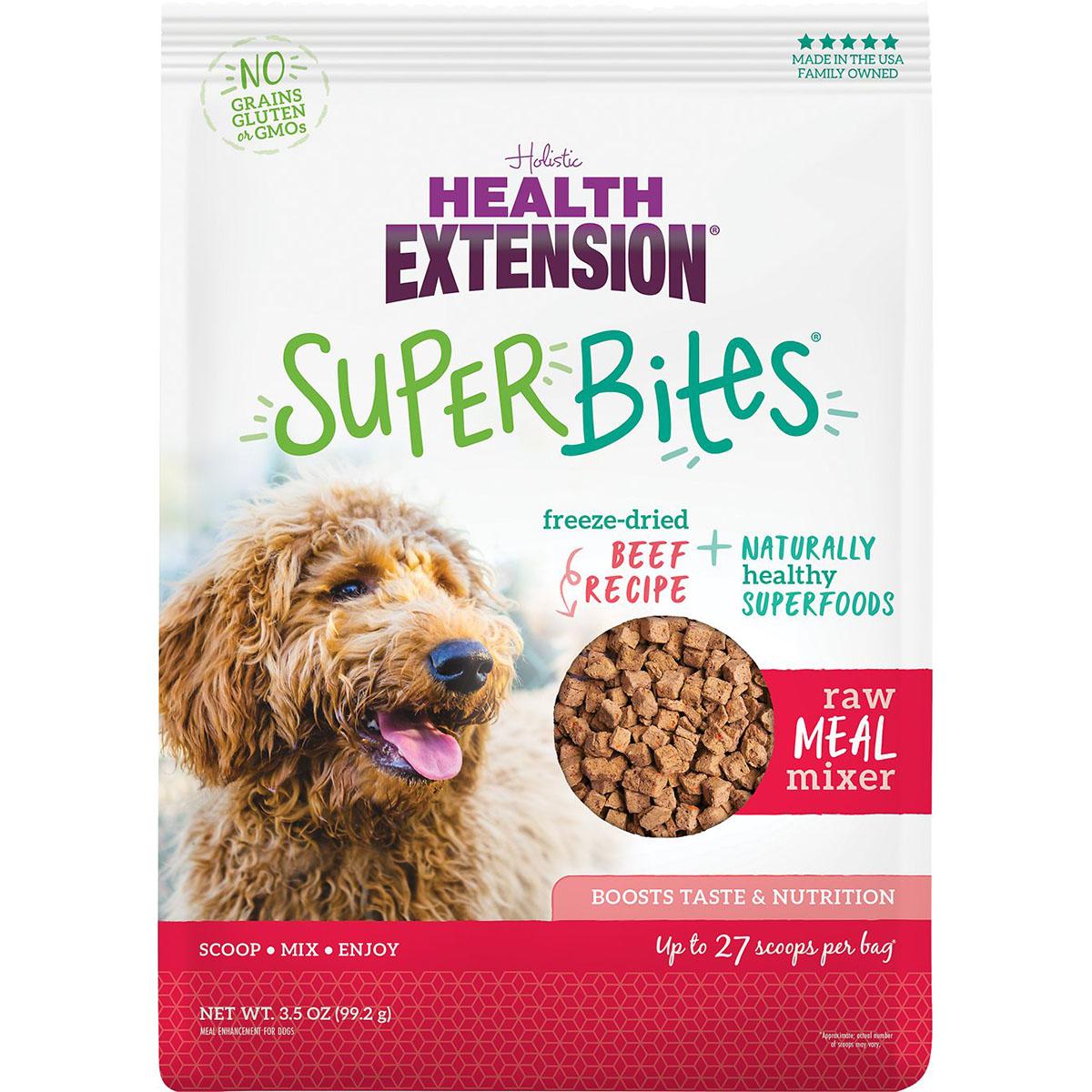 Health Extension SuperBites Freeze-Dried Beef Recipe Meal Mixer Dog Food