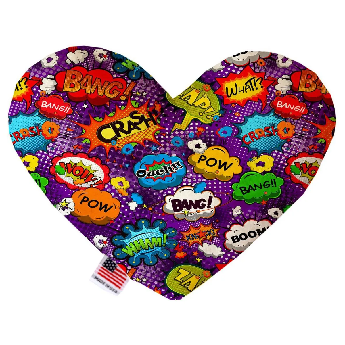 Heart Dog Toy - Purple Comic Sound Effects 