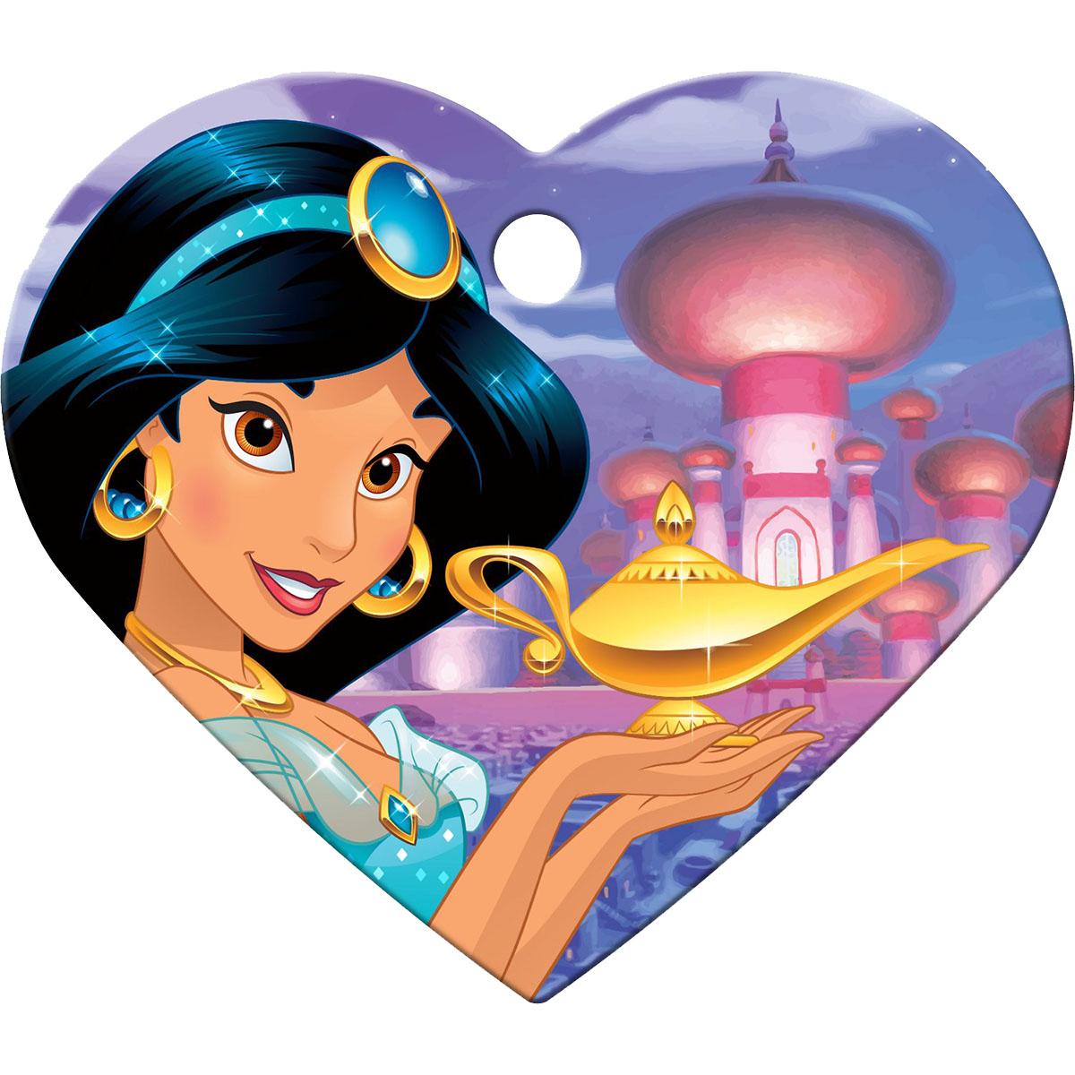 Heart Large Engravable Pet I.D. Tag - Disney© Jasmine