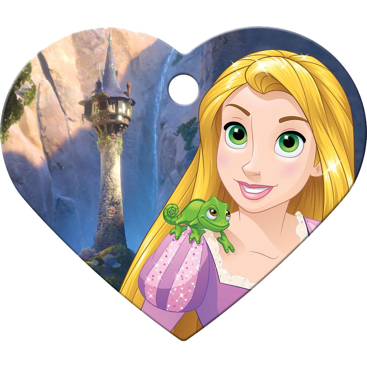 Heart Large Engravable Pet I.D. Tag - Disney© Rapunzel