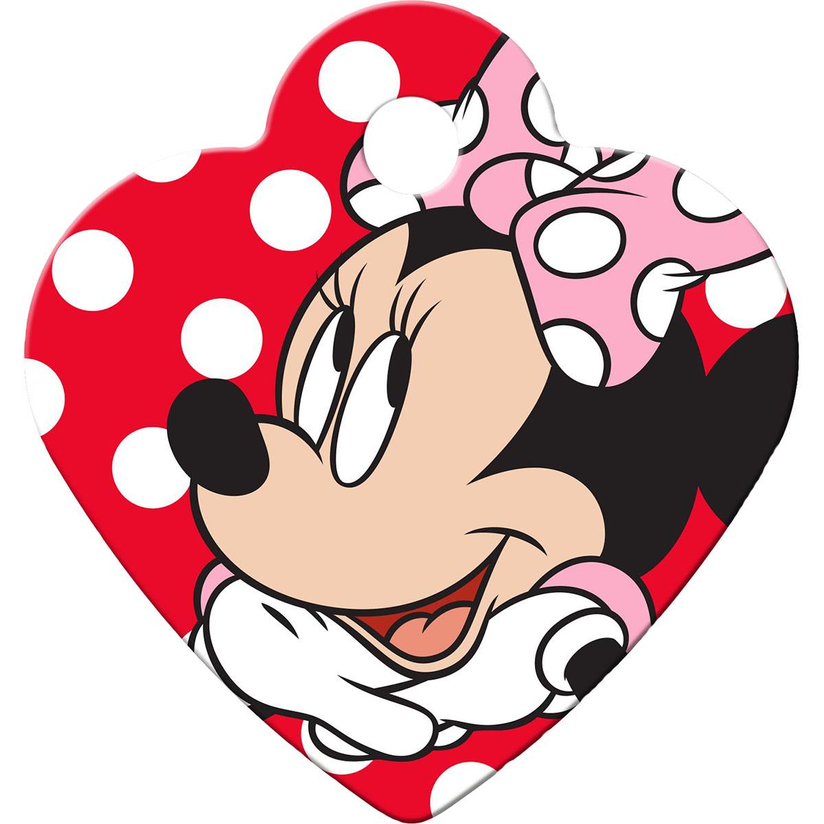 Heart Small Engravable Pet I.D. Tag - Disney© Minnie Mouse