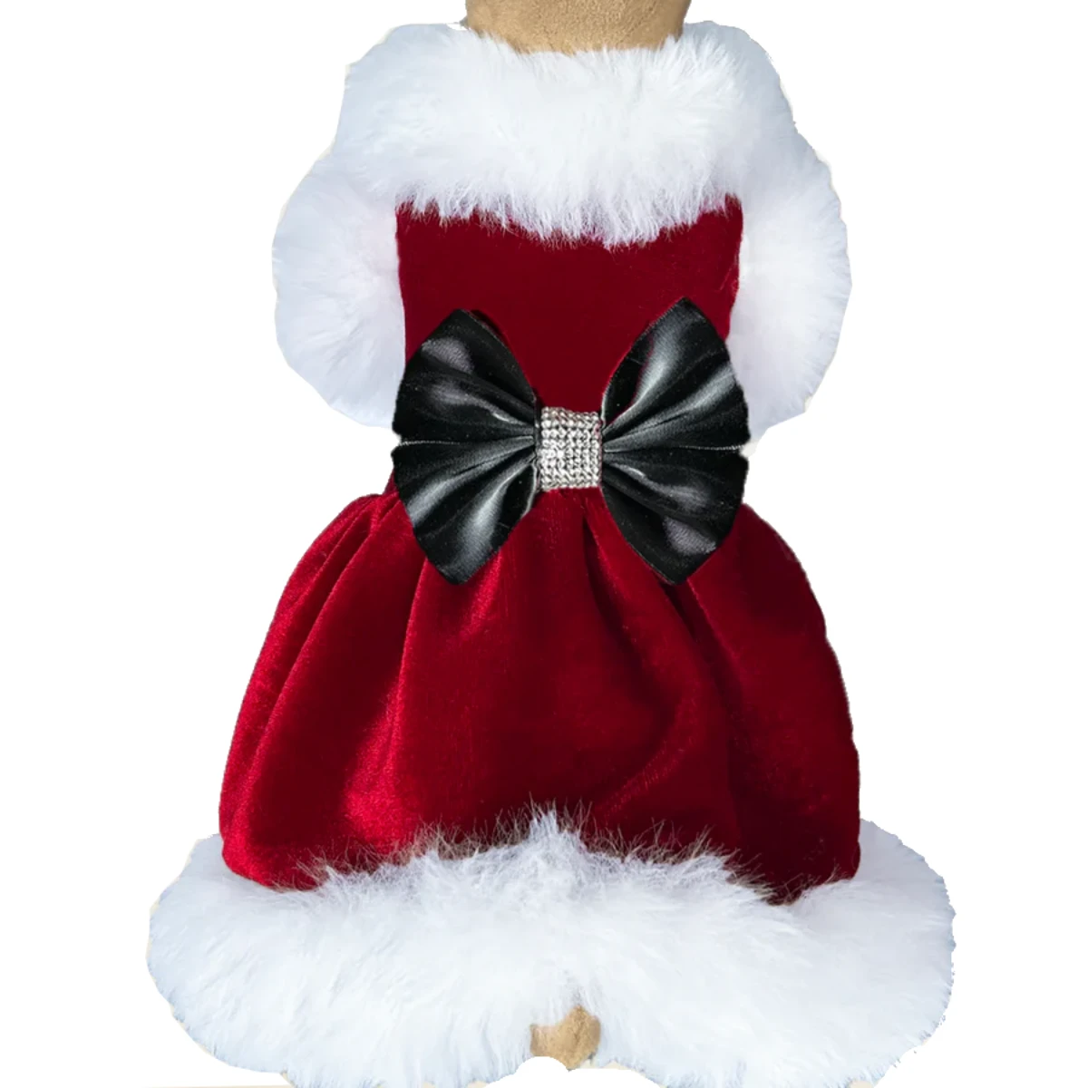 Hello Doggie Christmas Santa Baby Dog Dress