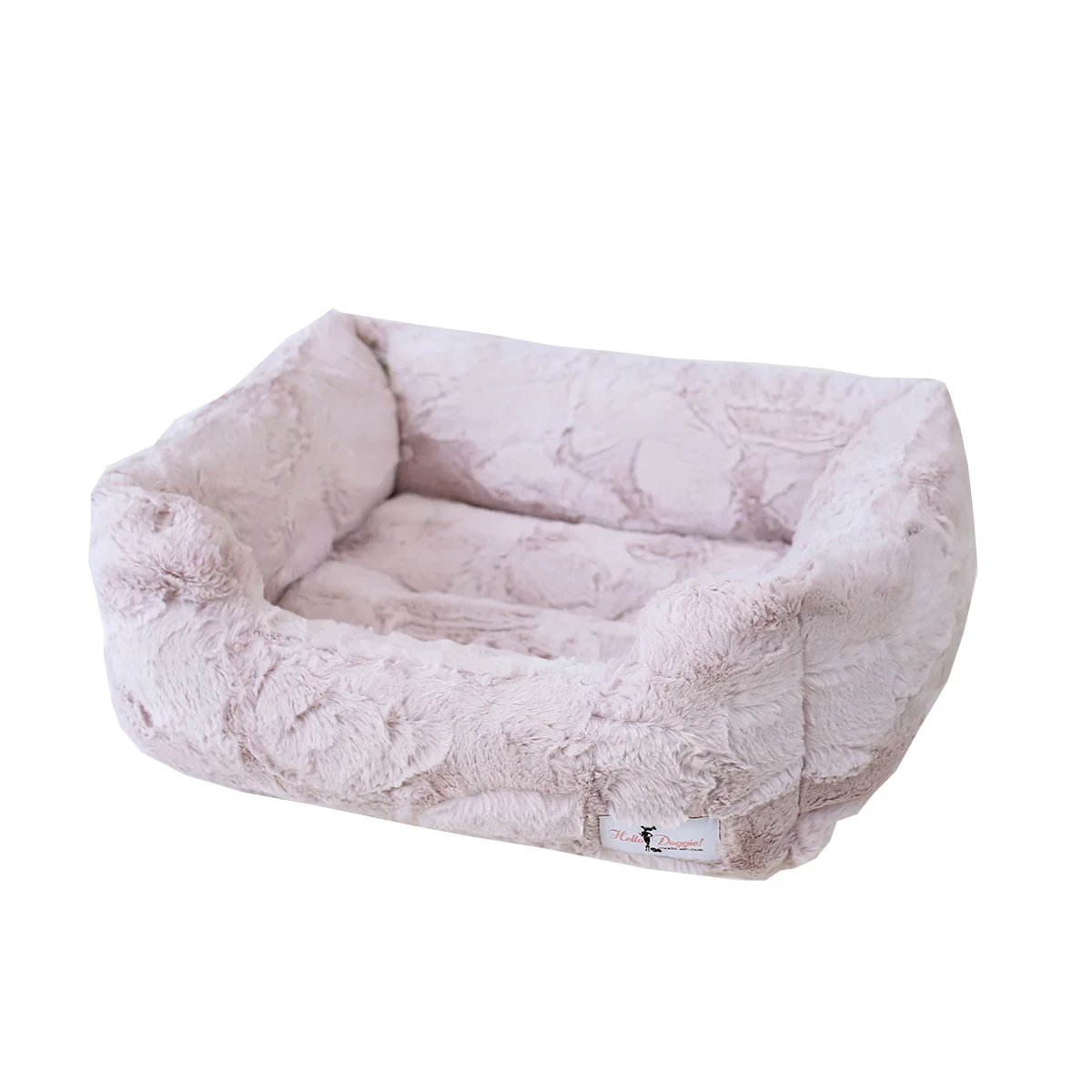 Hello Doggie Luxe Dog Bed - Blush