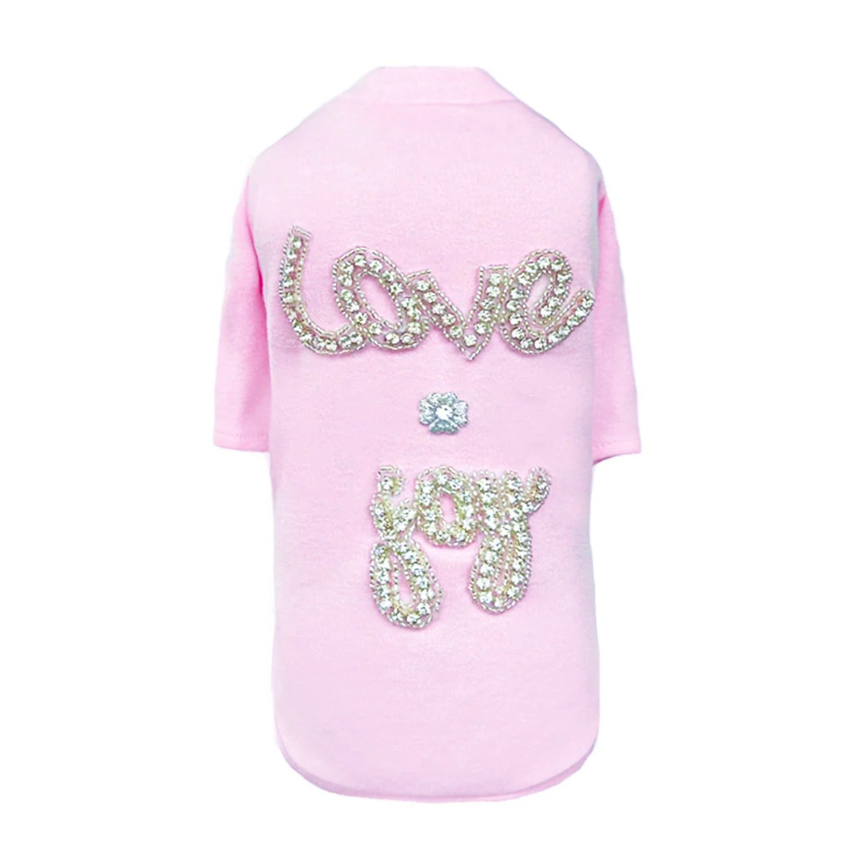 Hello Doggie Love n Joy Dog Shirt - Baby Pink