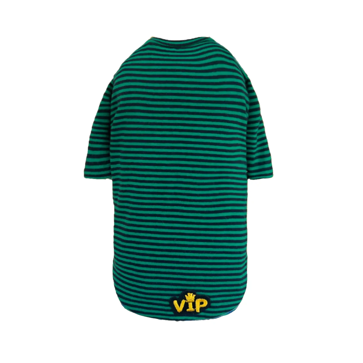 Hello Doggie VIP Baby Dog Shirt - Striped Green