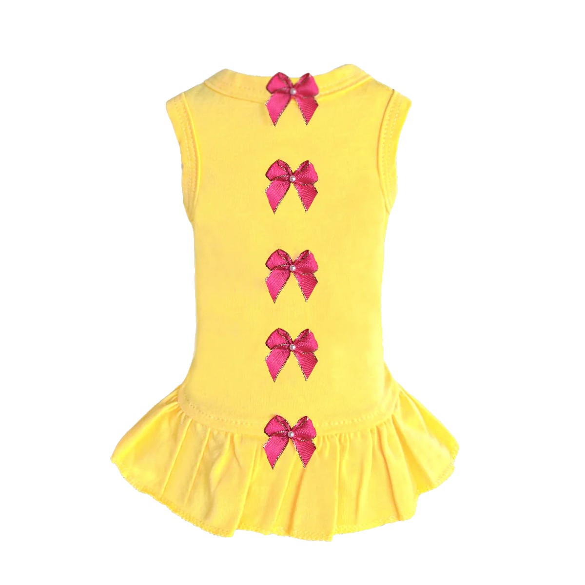 Hello Doggie Summer Dreams Dog Dress - Yellow