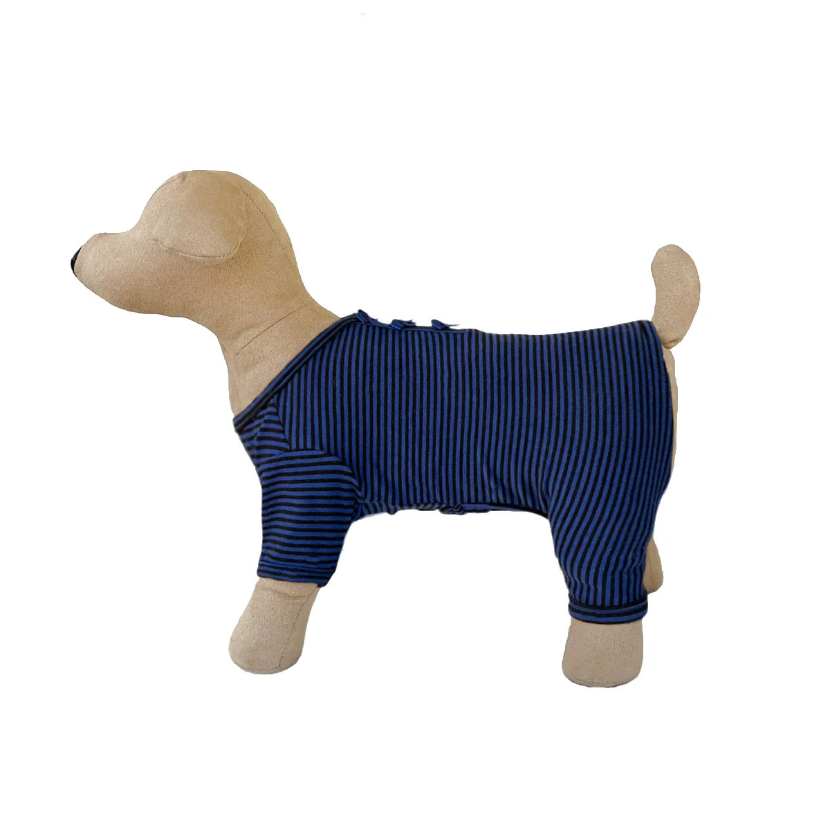 Hello Doggie Sweet Dreams Dog Pajamas - Striped Blue