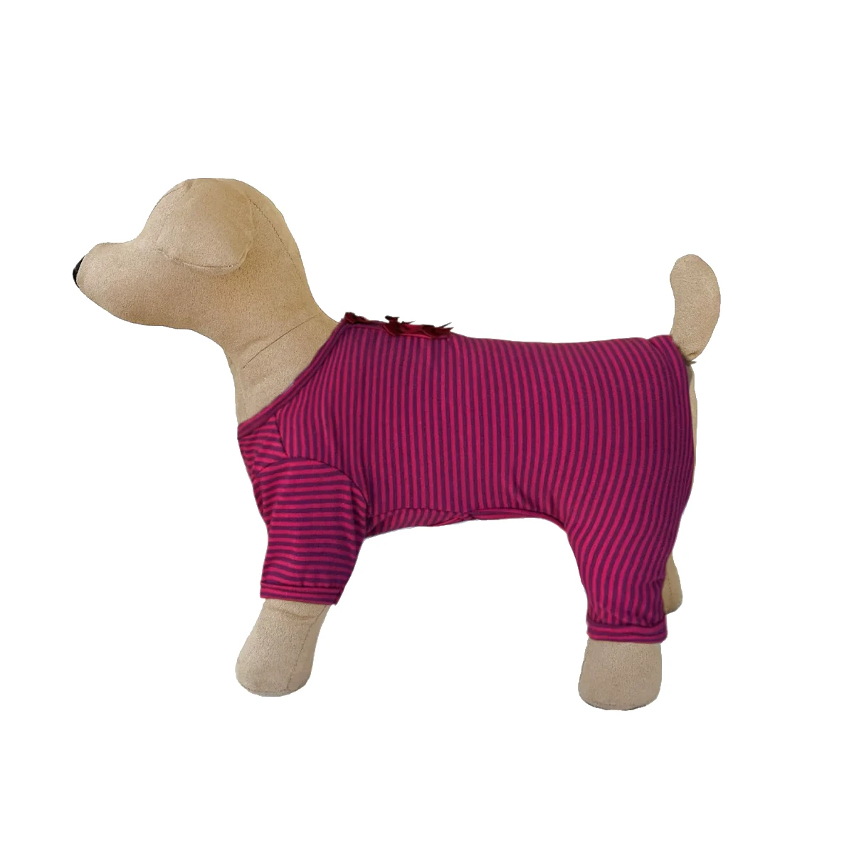 Hello Doggie Sweet Dreams Dog Pajamas - Striped Pink