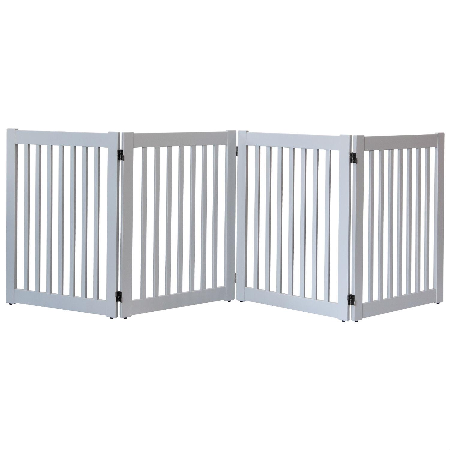 Dynamic Accents Highlander Free Standing EZ Dog Gate - Pumice Gray