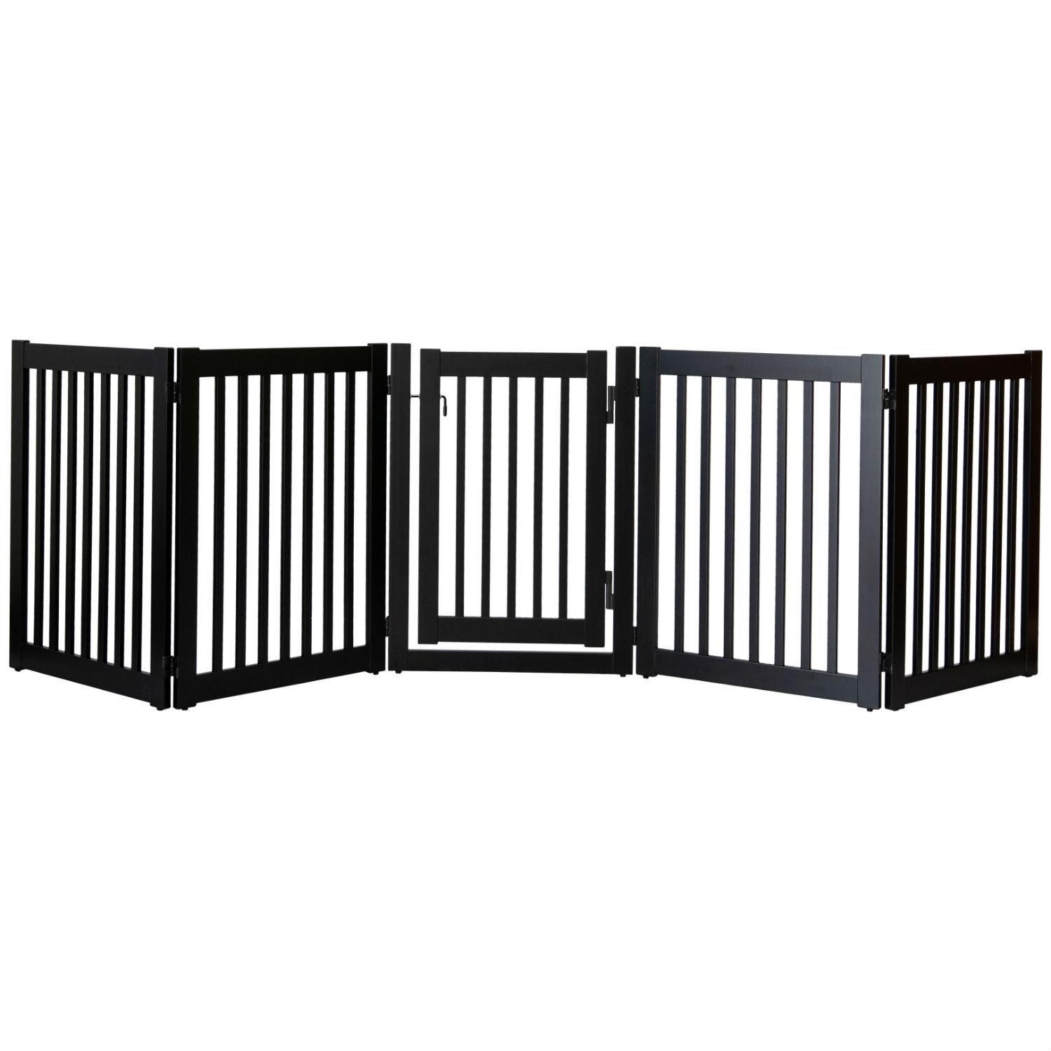 Dynamic Accents Highlander Walk-Through Dog Gate - Black