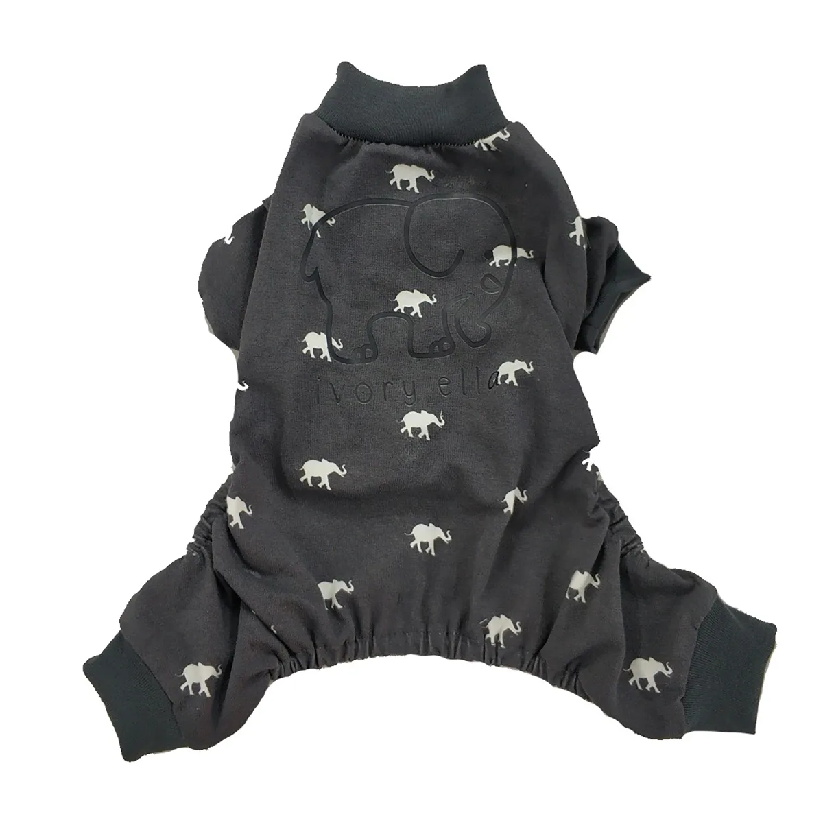 Hip Doggie Ivory Ella Dog Pajamas - Tossed Elephants