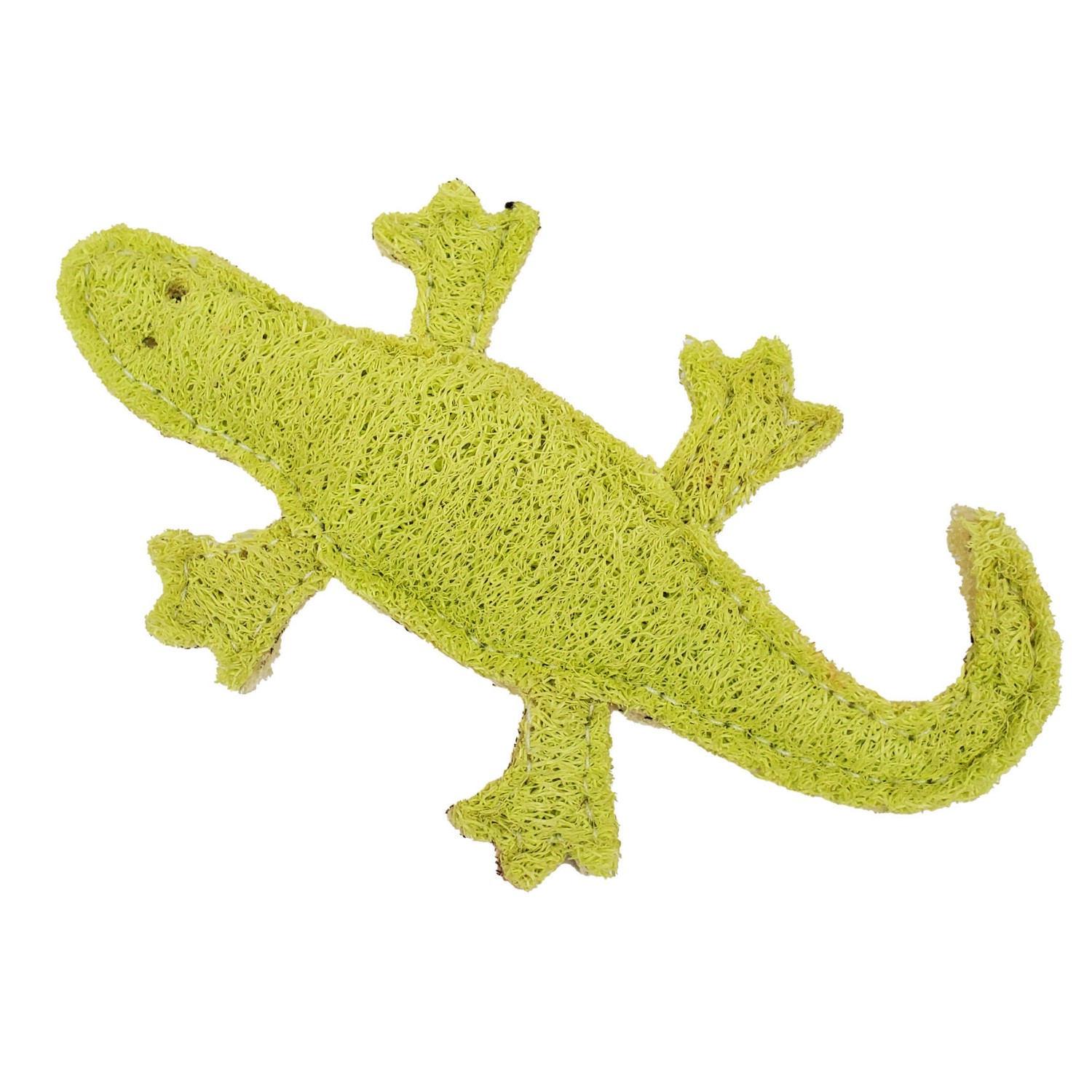 Hip Doggie Loofah Dental Dog Toy - Gecko