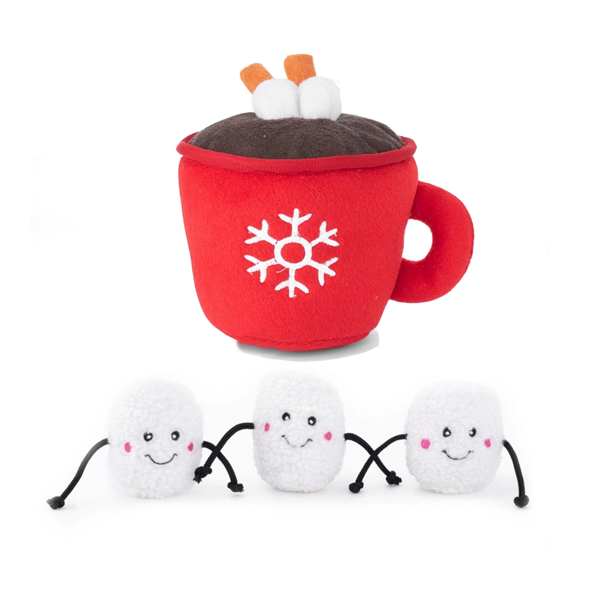 Holiday Bundle ZippyPaws Miniz Hot Cocoa BaxterBoo