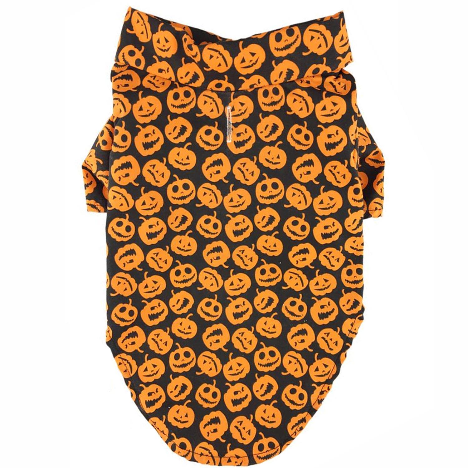 Doggie Design Holiday Dog Camp Shirt - Halloween Jack-o-Lanterns